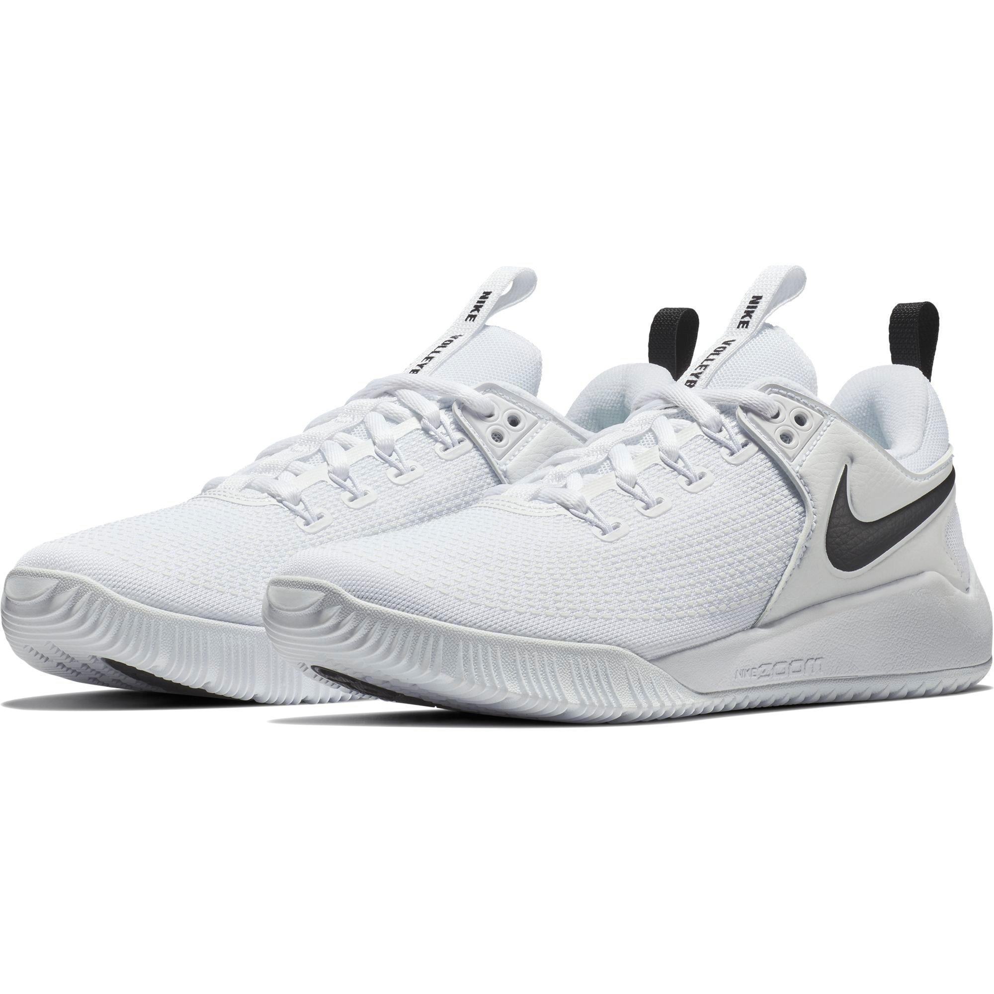 Nike Zoom HyperAce 2 "White/Black" Women's Volleyball Shoe - WHITE/BLACK Thumbnail View 6