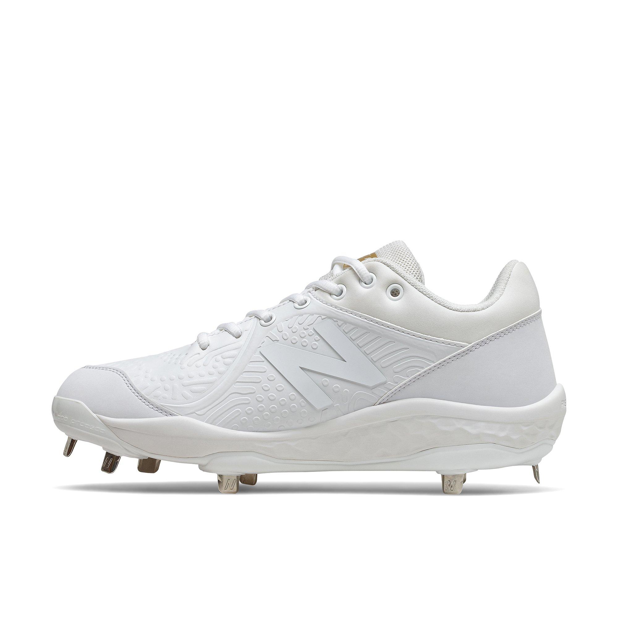 New Balance 3000v5 Men's Metal Baseball Cleat White/Gold L3000WG5