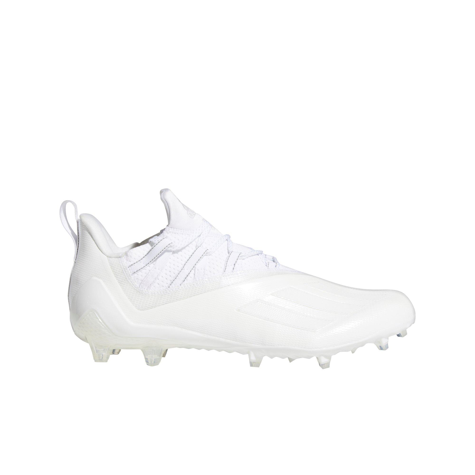 white and black adidas football cleats