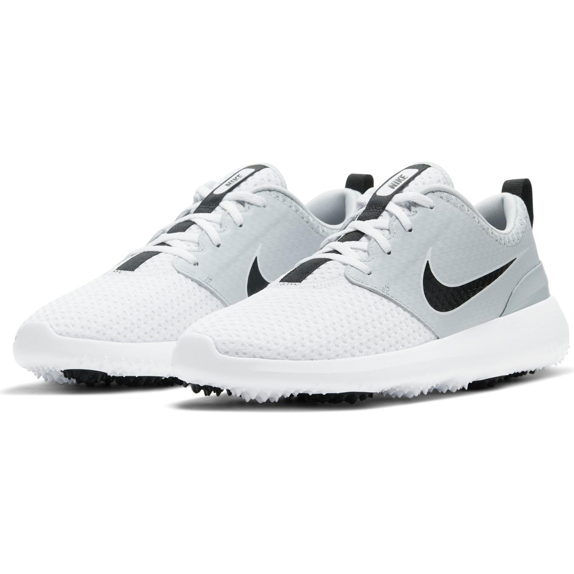 solamente El diseño Motivación Nike Roshe G "White/Grey" Unisex Golf Shoe