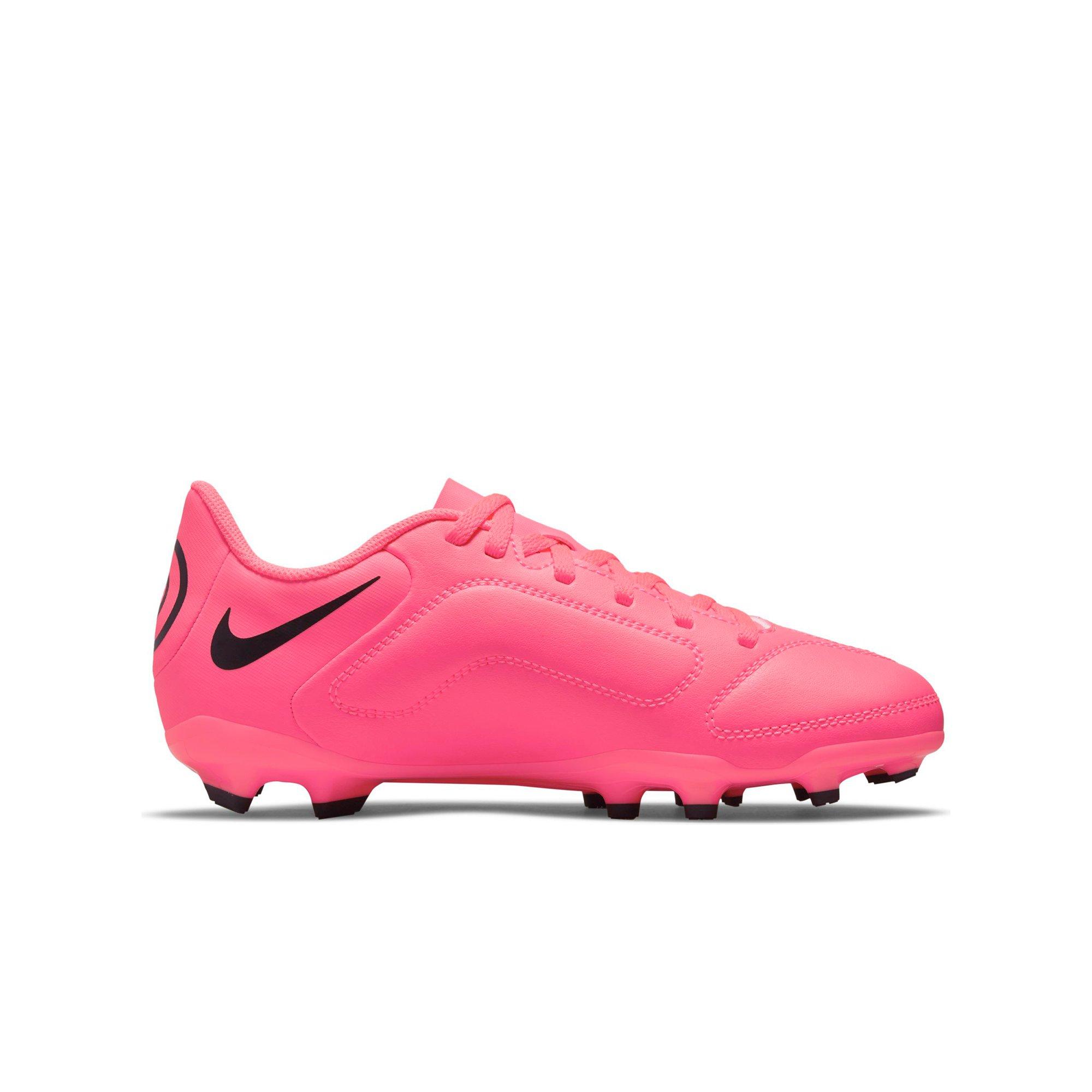 Nike Jr. Tiempo Legend 9 Club FG/MG  Preschool Kids' "Racer Pink/Black" Soccer Cleat