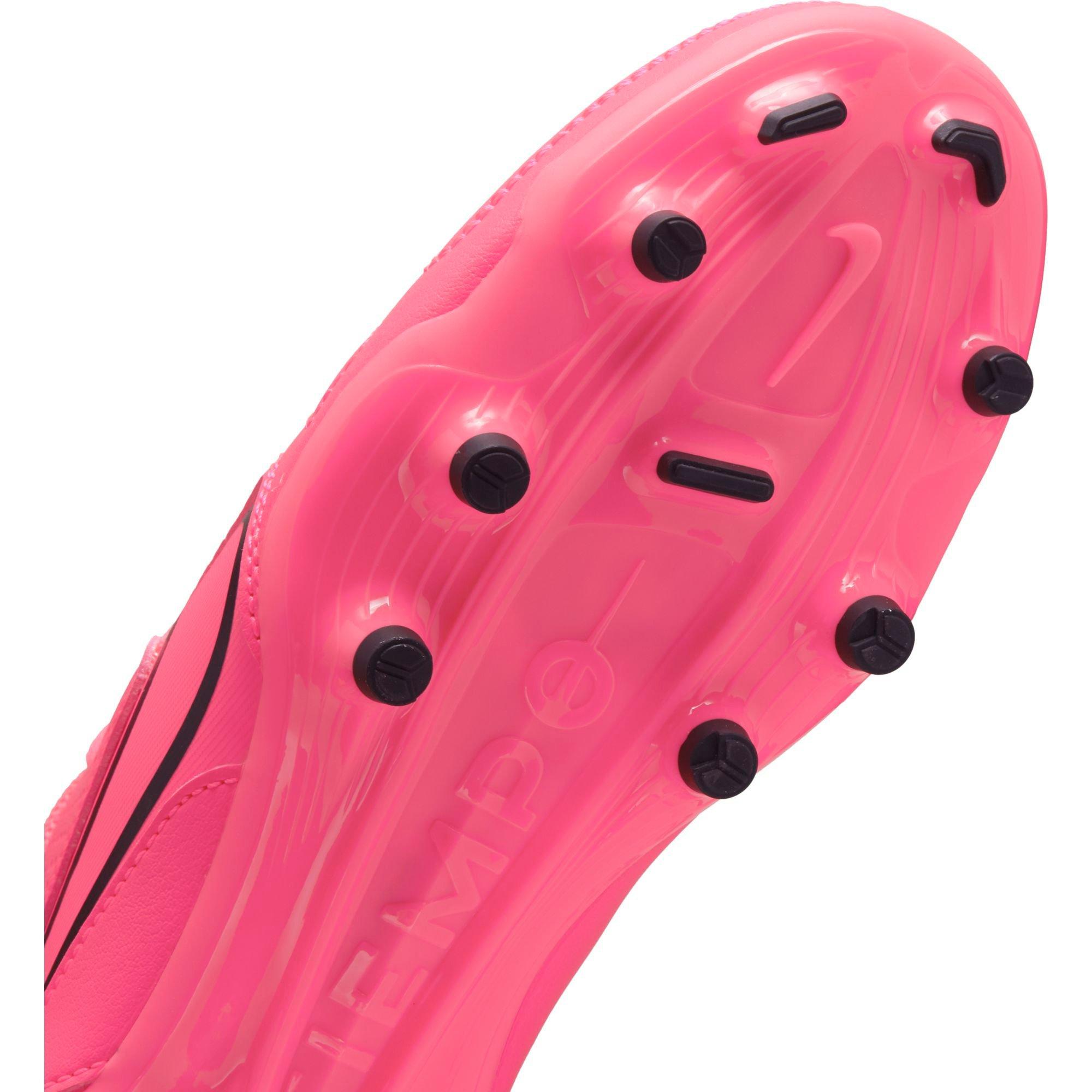 Nike Jr. Tiempo Legend 9 Club FG/MG  Preschool Kids' "Racer Pink/Black" Soccer Cleat