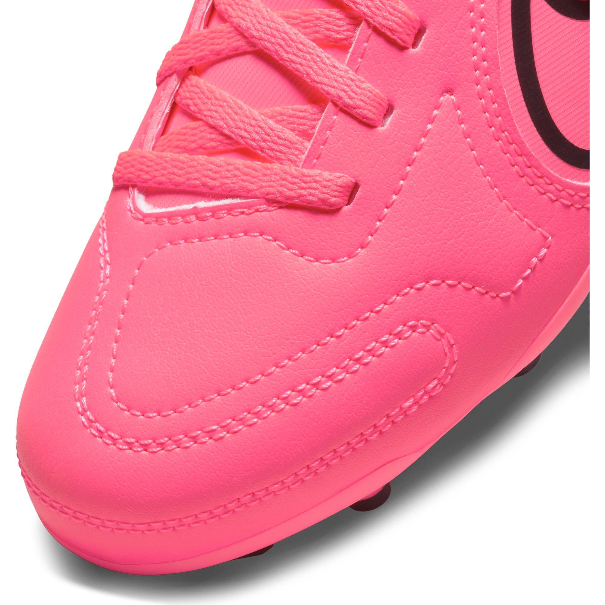 Nike Jr. Tiempo Legend 9 Club FG/MG  Preschool Kids' "Racer Pink/Black" Soccer Cleat