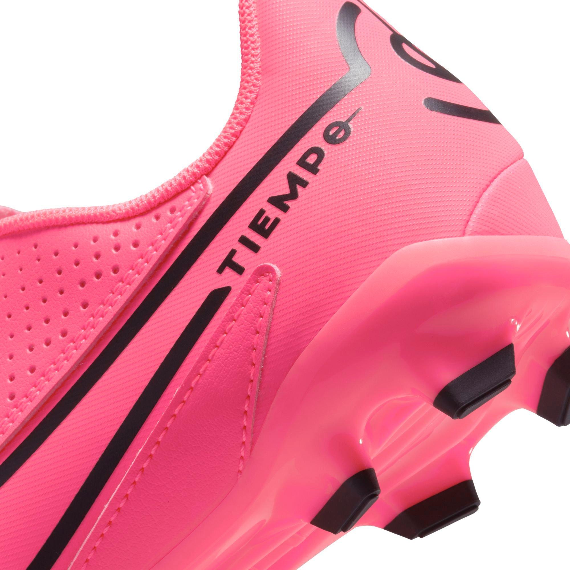 pink tiempo football boots