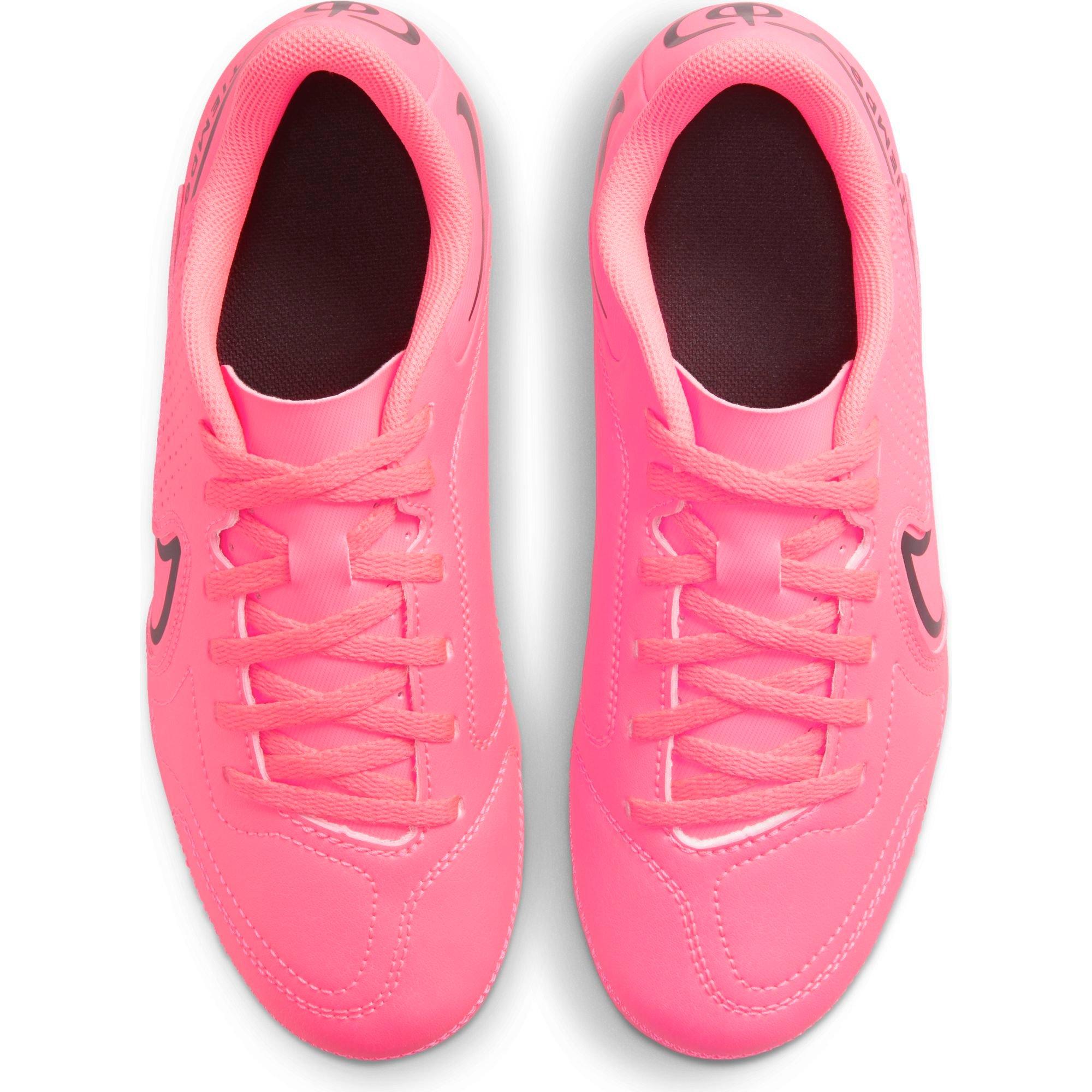 Nike Jr. Tiempo Legend 9 Club FG/MG  Preschool Kids' "Racer Pink/Black" Soccer Cleat