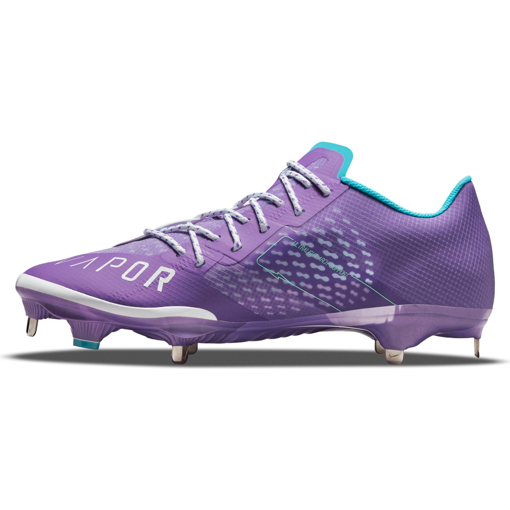 Purple nike sales baseball cleats