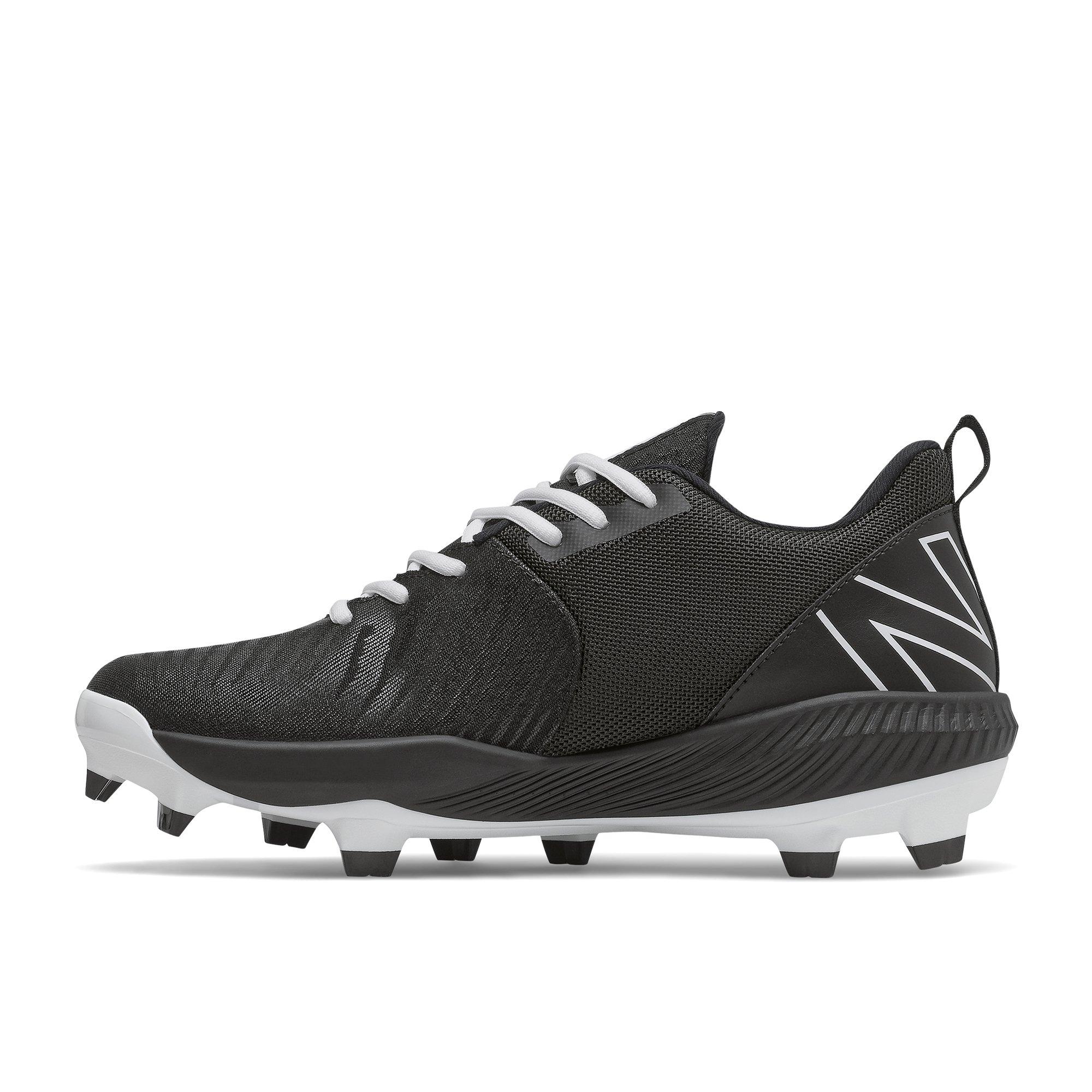 New Balance - Black/White Junior Low Rubber Baseball Cleats