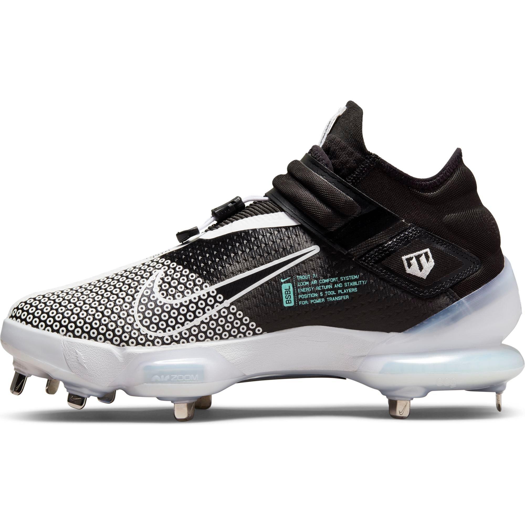 Nike Force Trout 7 Pro MCS White/Black Men's Baseball Cleat - Hibbett