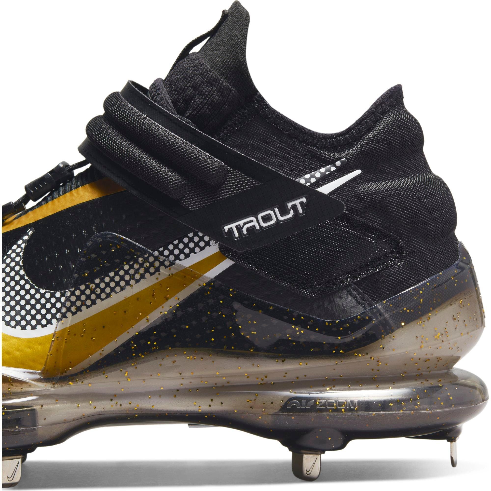 Nike Force Zoom Trout 7 Black/Metallic Gold/White Men's Baseball Cleat -  Hibbett