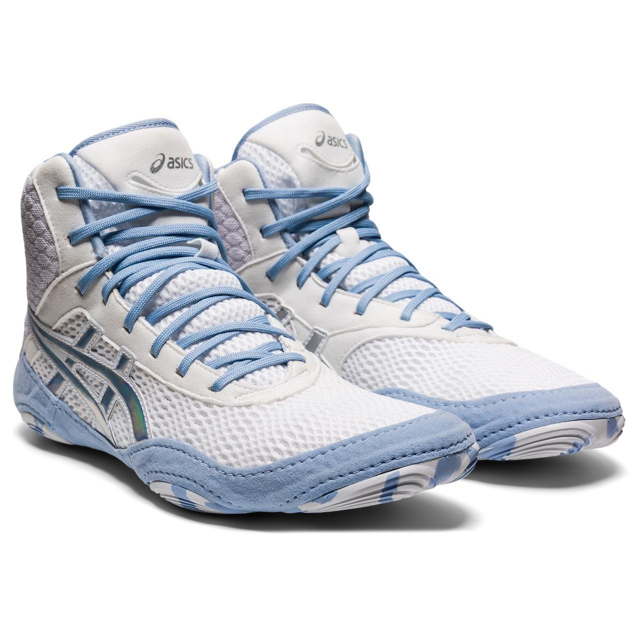 Light blue wrestling store shoes