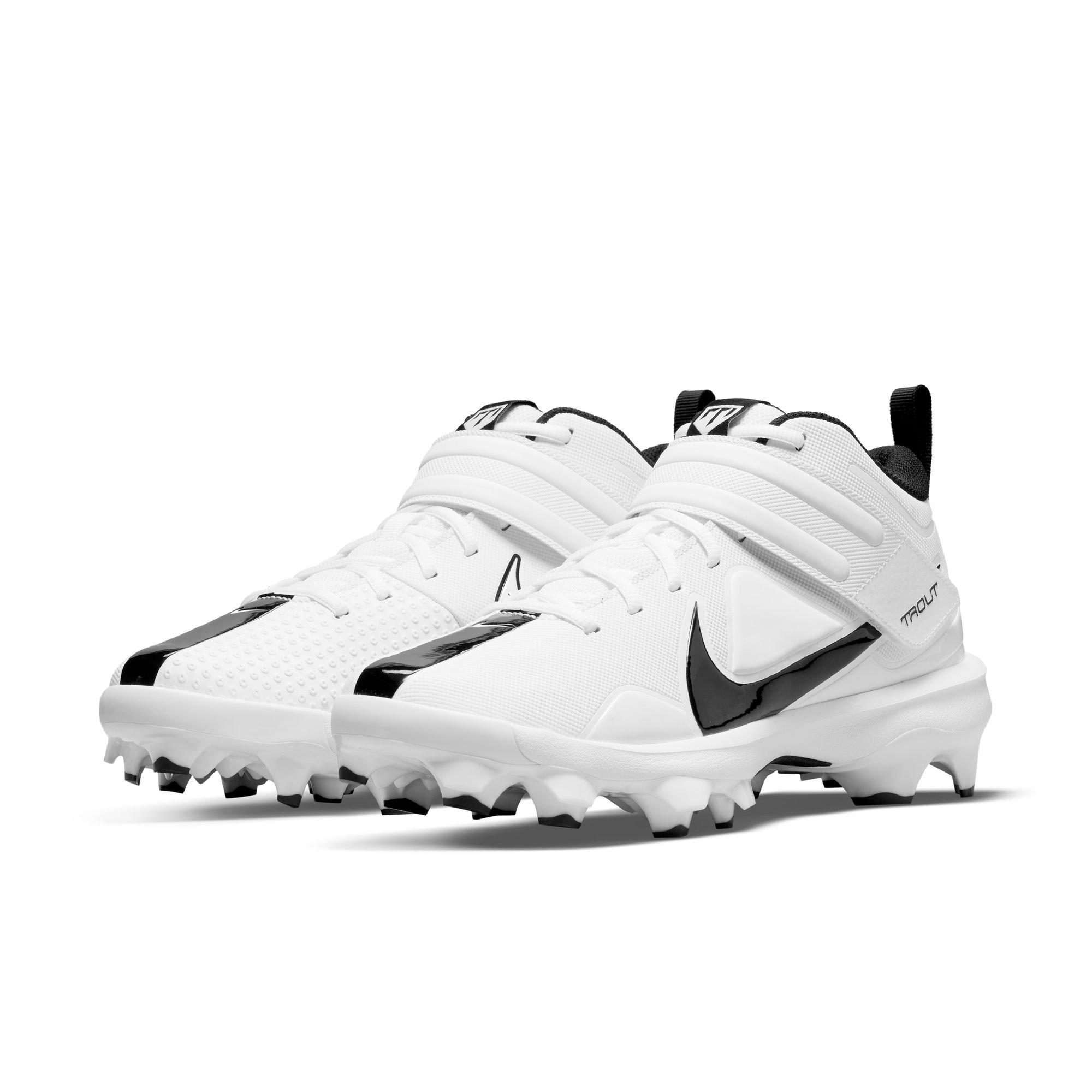 Nike Force Trout 7 Pro MCS Baseball Cleats, Molded, CT0828-102, White, size  12