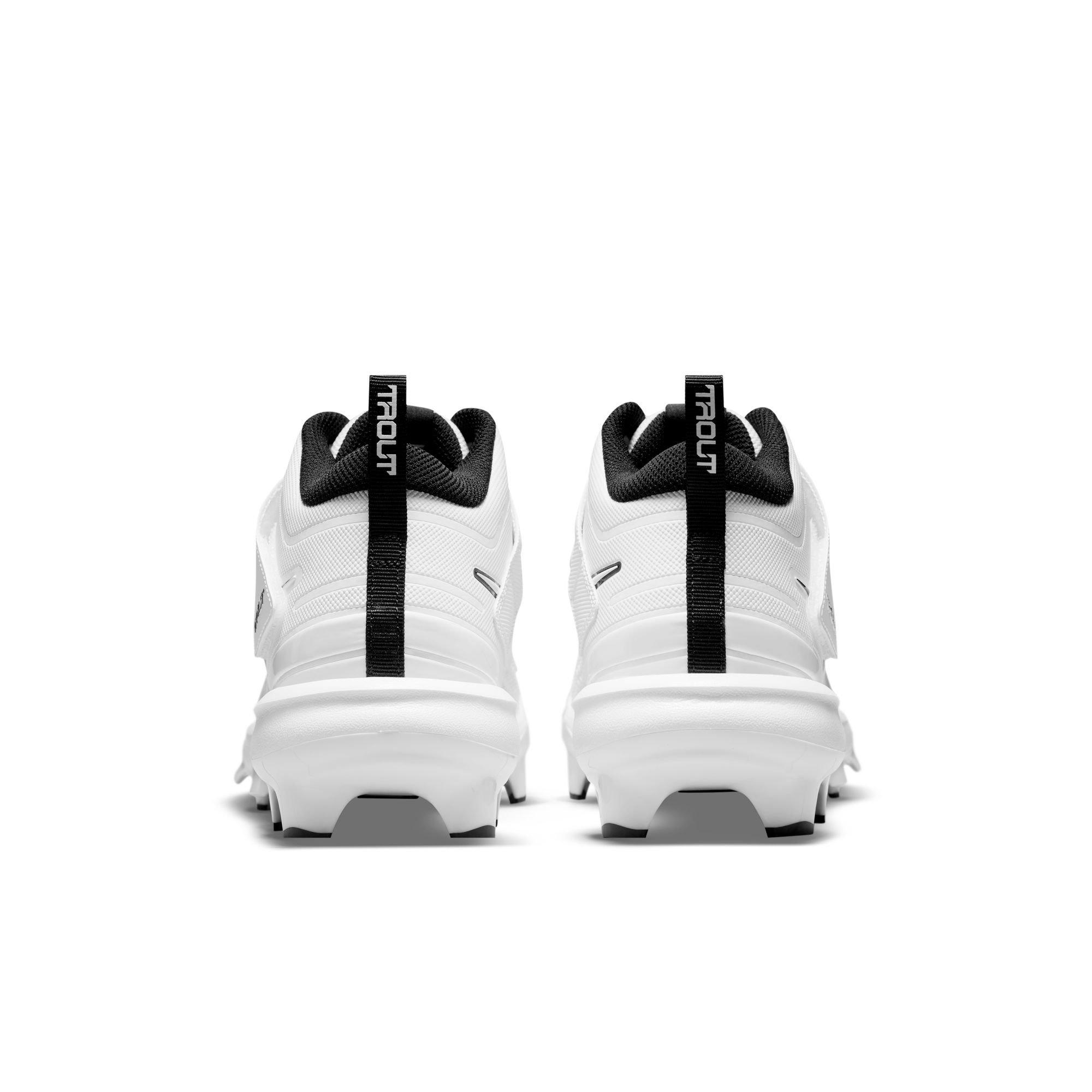 Nike Force Trout 7 Pro MCS White/Black Men's Baseball Cleat - Hibbett