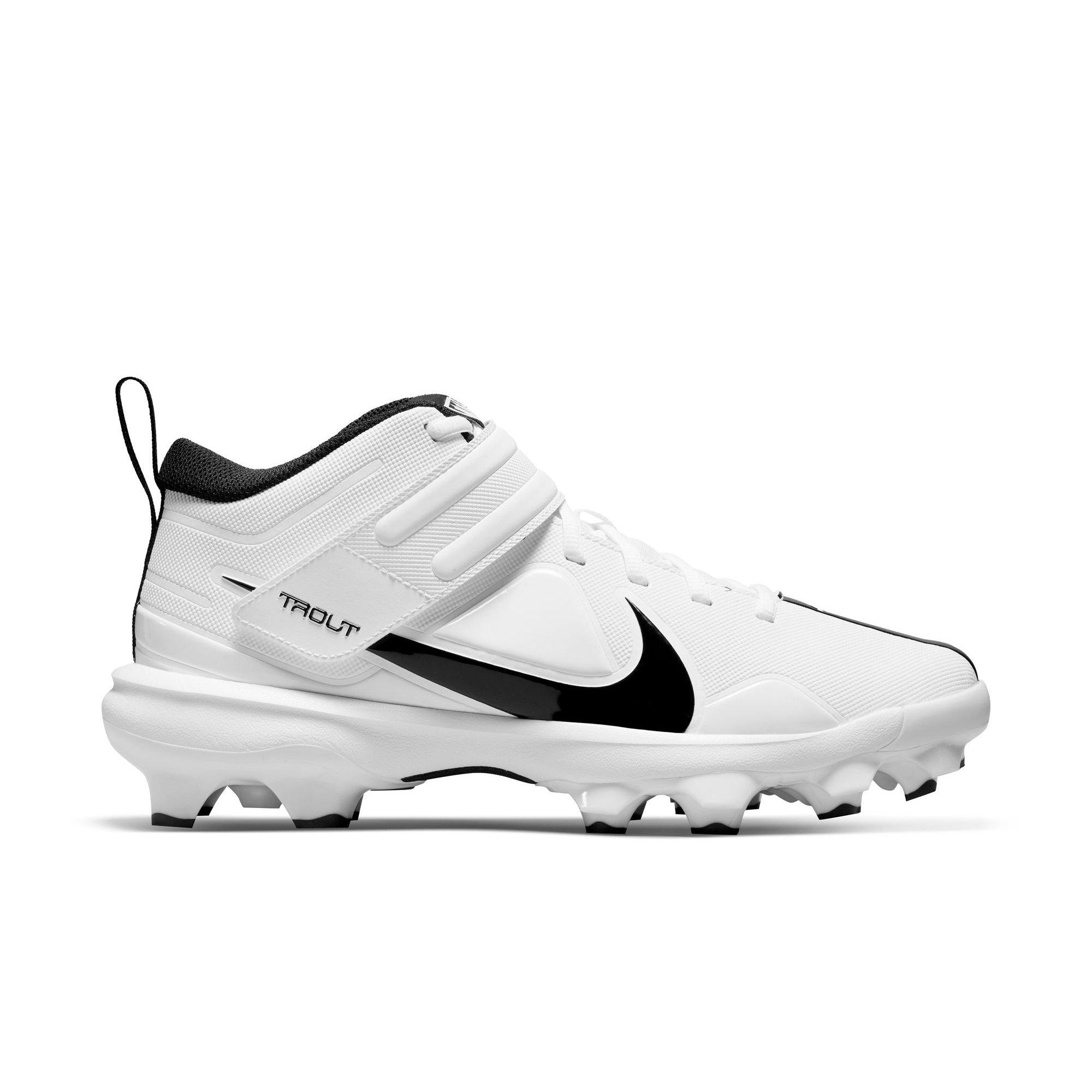 Nike Force Trout 7 Pro MCS White/Black Men's Baseball Cleat - Hibbett