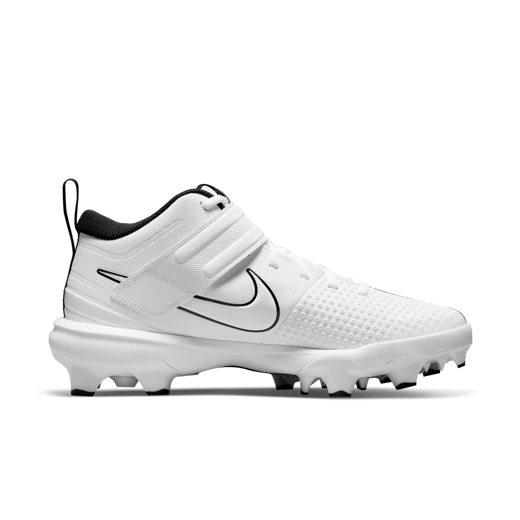 Nike Force Trout 7 Pro MCS White/Black Men's Baseball Cleat - Hibbett