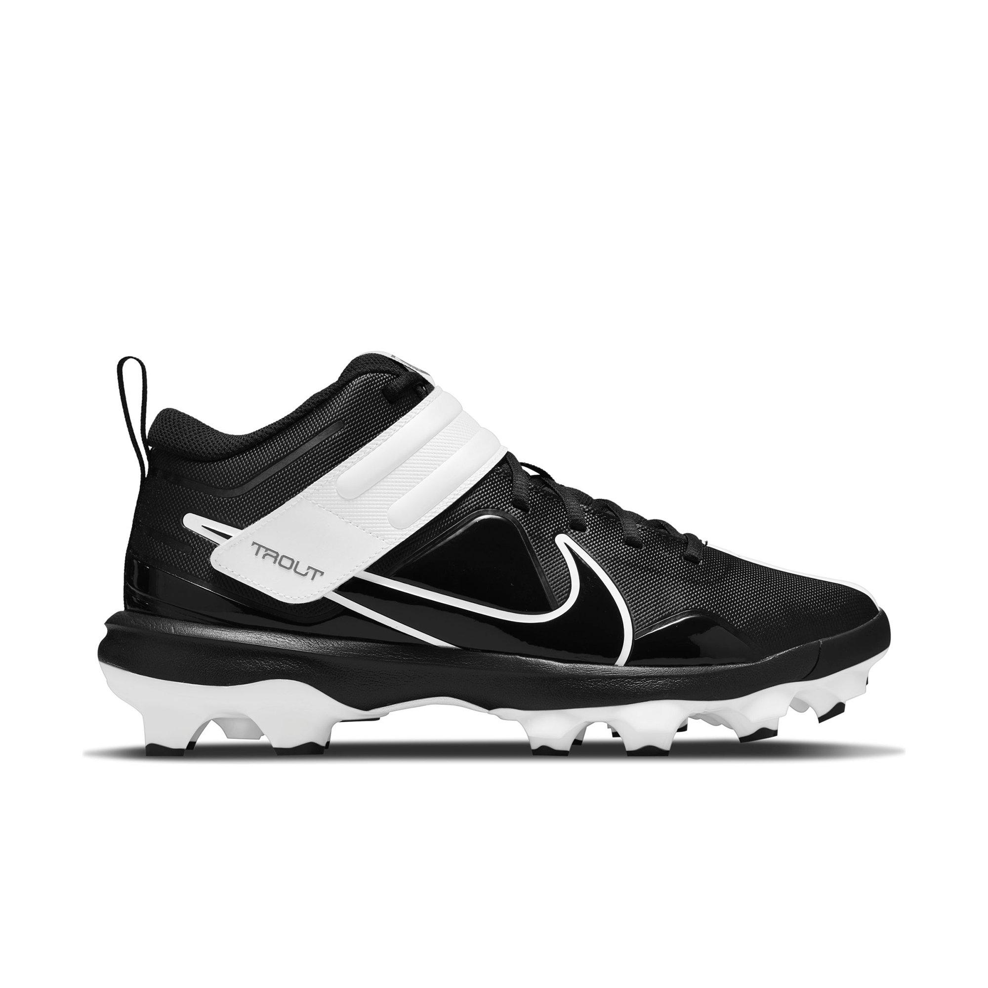 Nike Force Trout 6 Pro White/Black Men's Baseball Cleat - Hibbett