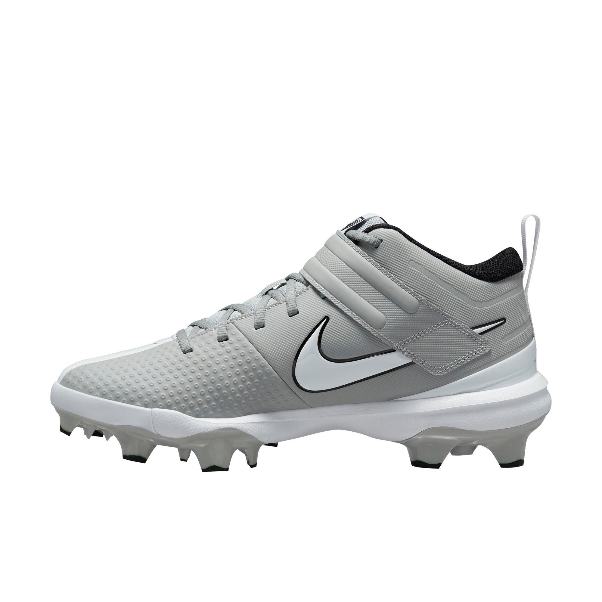 Nike Force Trout 8 Keystone Black/White/Dark Smoke Grey Grade School Boys'  Baseball Cleat - Hibbett