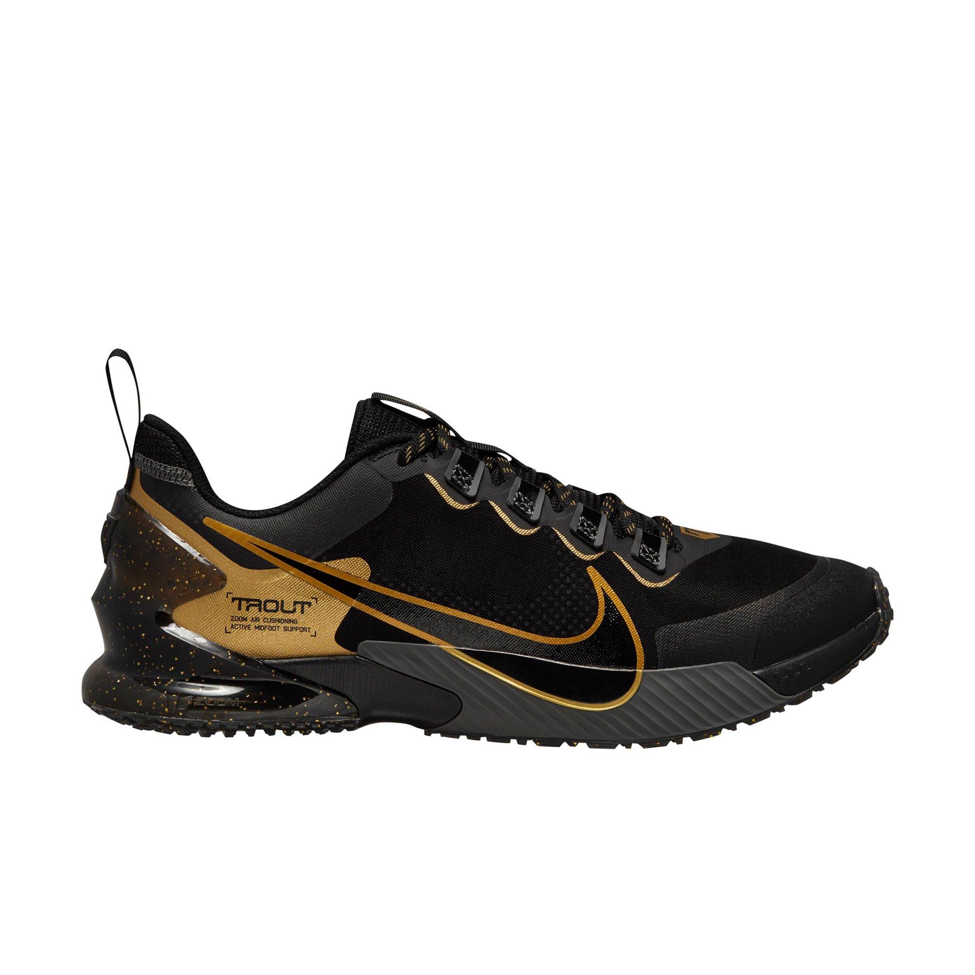 Nike Force Zoom Trout LTD Turf Black/Gold Men's Baseball Cleat