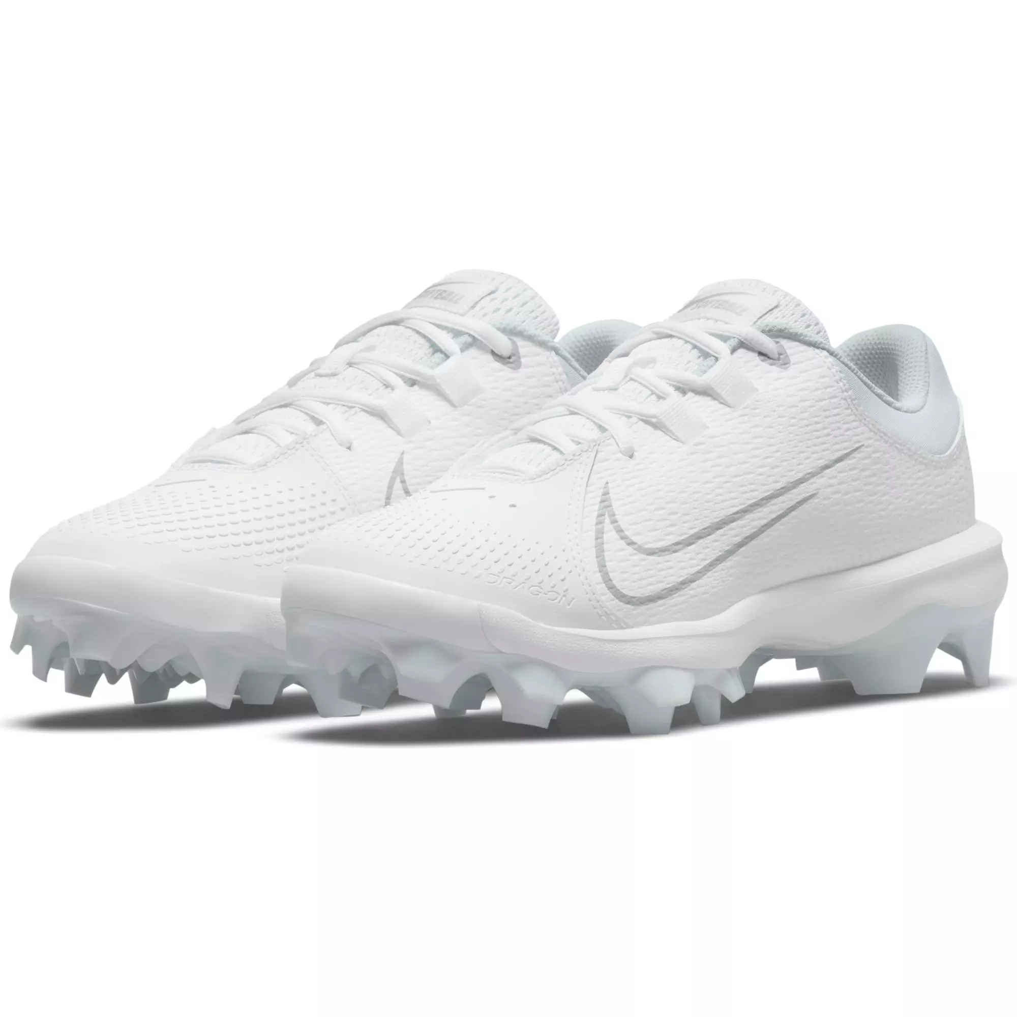 Nike Hyperdiamond 4 Pro MCS "White/Wolf Grey" Women's Softball Cleat - WHITE/GREY