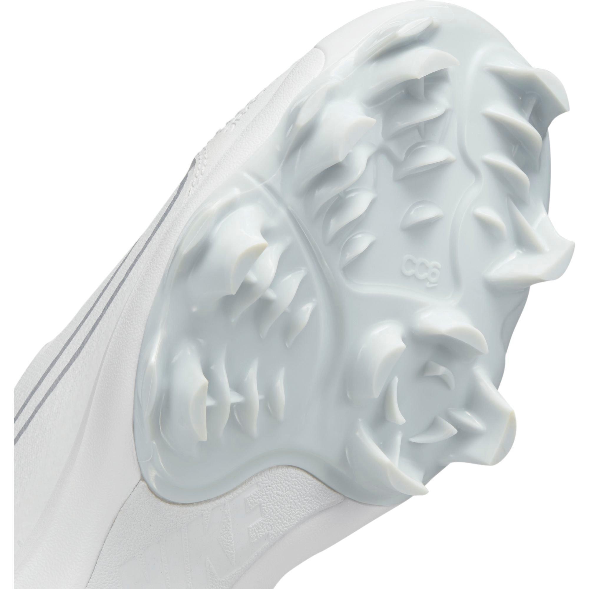 Nike Hyperdiamond 4 Pro MCS "White/Wolf Grey" Women's Softball Cleat - WHITE/GREY Thumbnail View 9