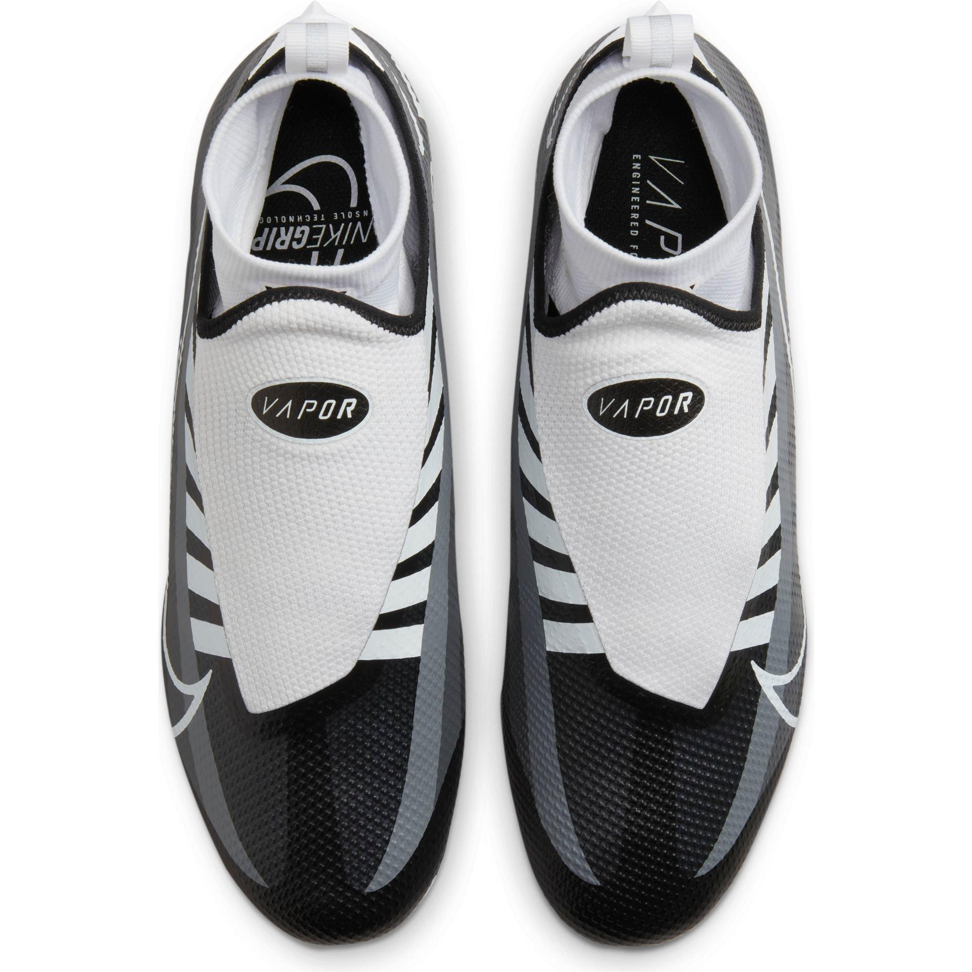 Nike Vapor Edge Pro 360 "Black/White/Smoke Grey" Men's Football Cleat - BLACK/WHITE Thumbnail View 5