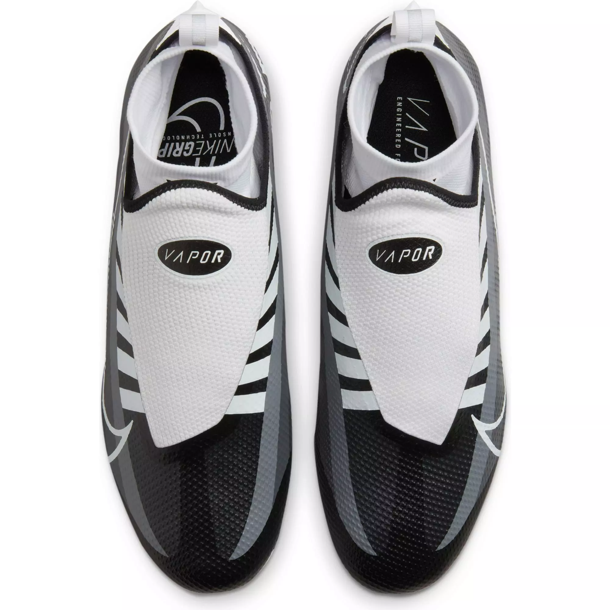 Nike Vapor Edge Pro 360 "Black/White/Smoke Grey" Men's Football Cleat - BLACK/WHITE