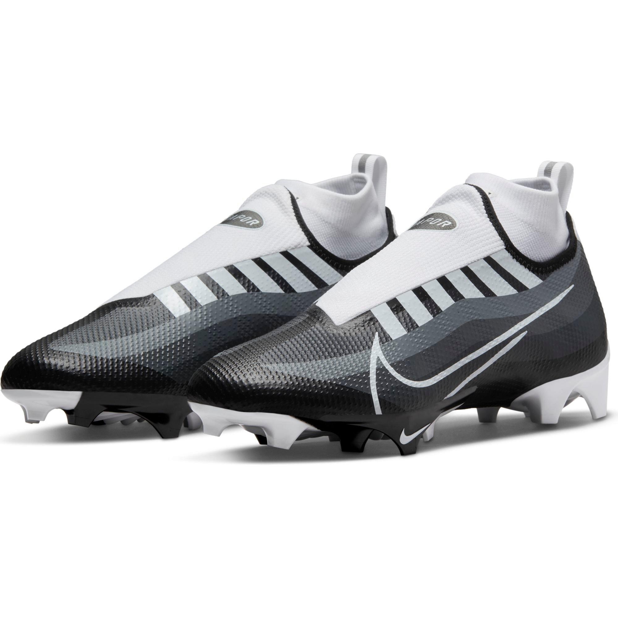 Nike Vapor Edge Pro 360 "Black/White/Smoke Grey" Men's Football Cleat - BLACK/WHITE Thumbnail View 6