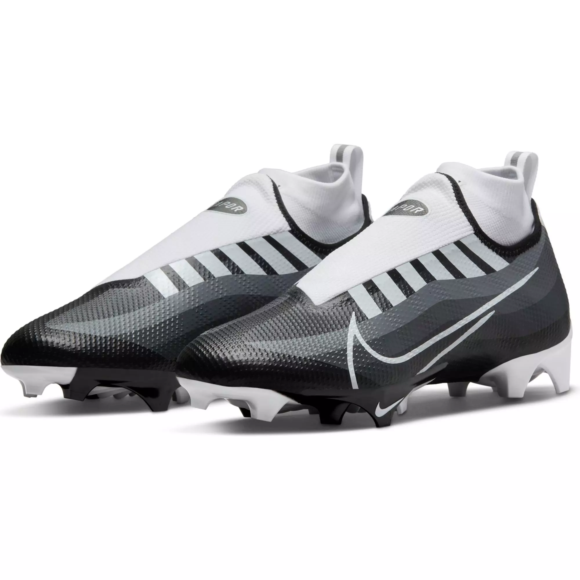 Nike Vapor Edge Pro 360 "Black/White/Smoke Grey" Men's Football Cleat - BLACK/WHITE