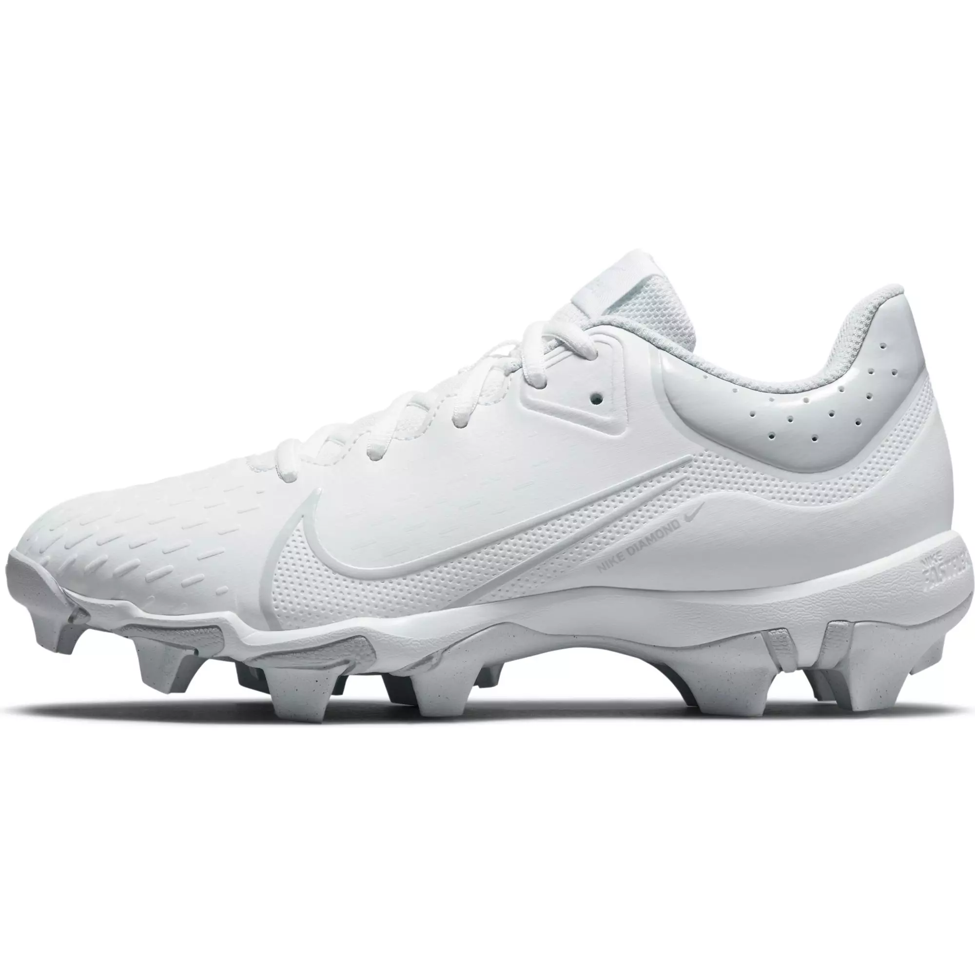 Nike Hyperdiamond Keystone 4 "White/Wolf Grey" Women's Softball Cleat - WHITE/GREY