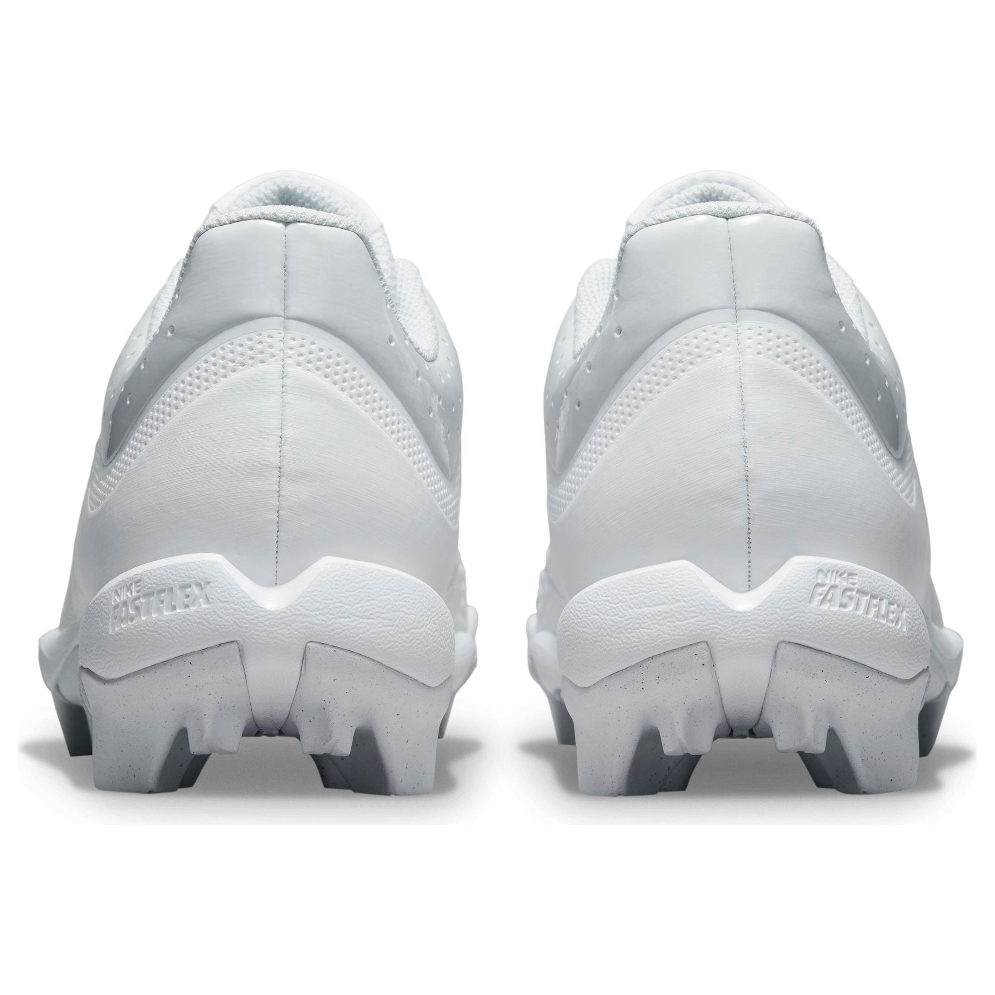 Nike Hyperdiamond Keystone 4 "White/Wolf Grey" Women's Softball Cleat - WHITE/GREY Thumbnail View 7