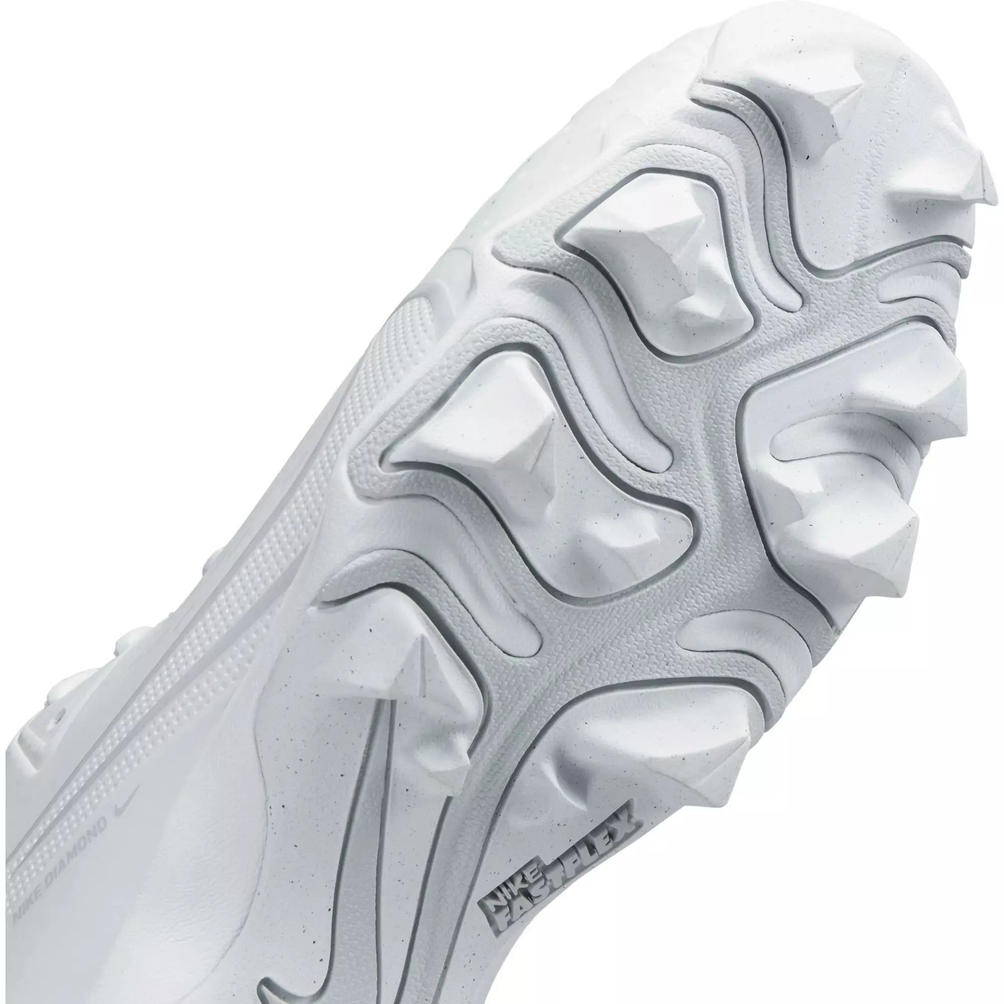 Nike Hyperdiamond Keystone 4 "White/Wolf Grey" Women's Softball Cleat - WHITE/GREY