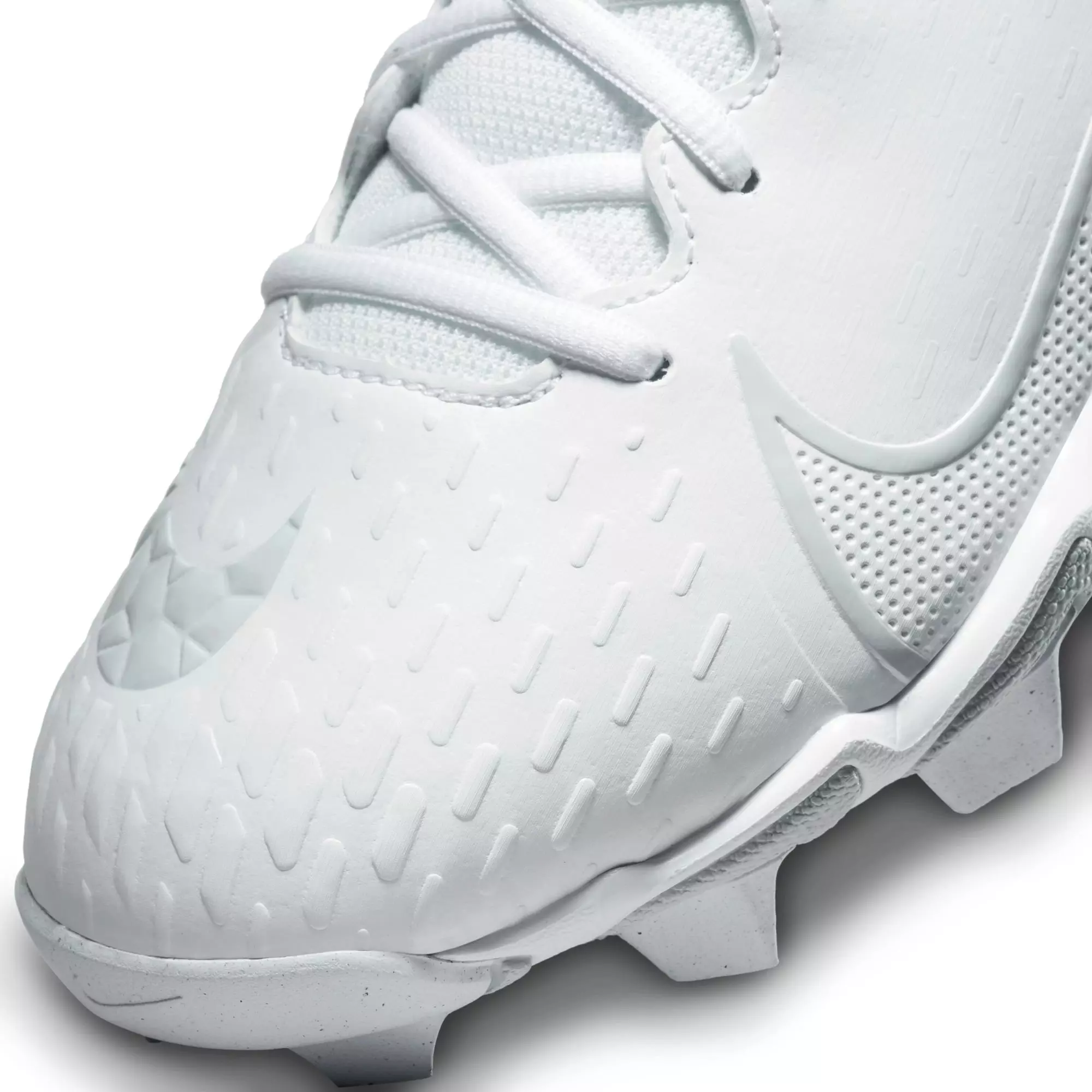 Nike Hyperdiamond Keystone 4 "White/Wolf Grey" Women's Softball Cleat - WHITE/GREY