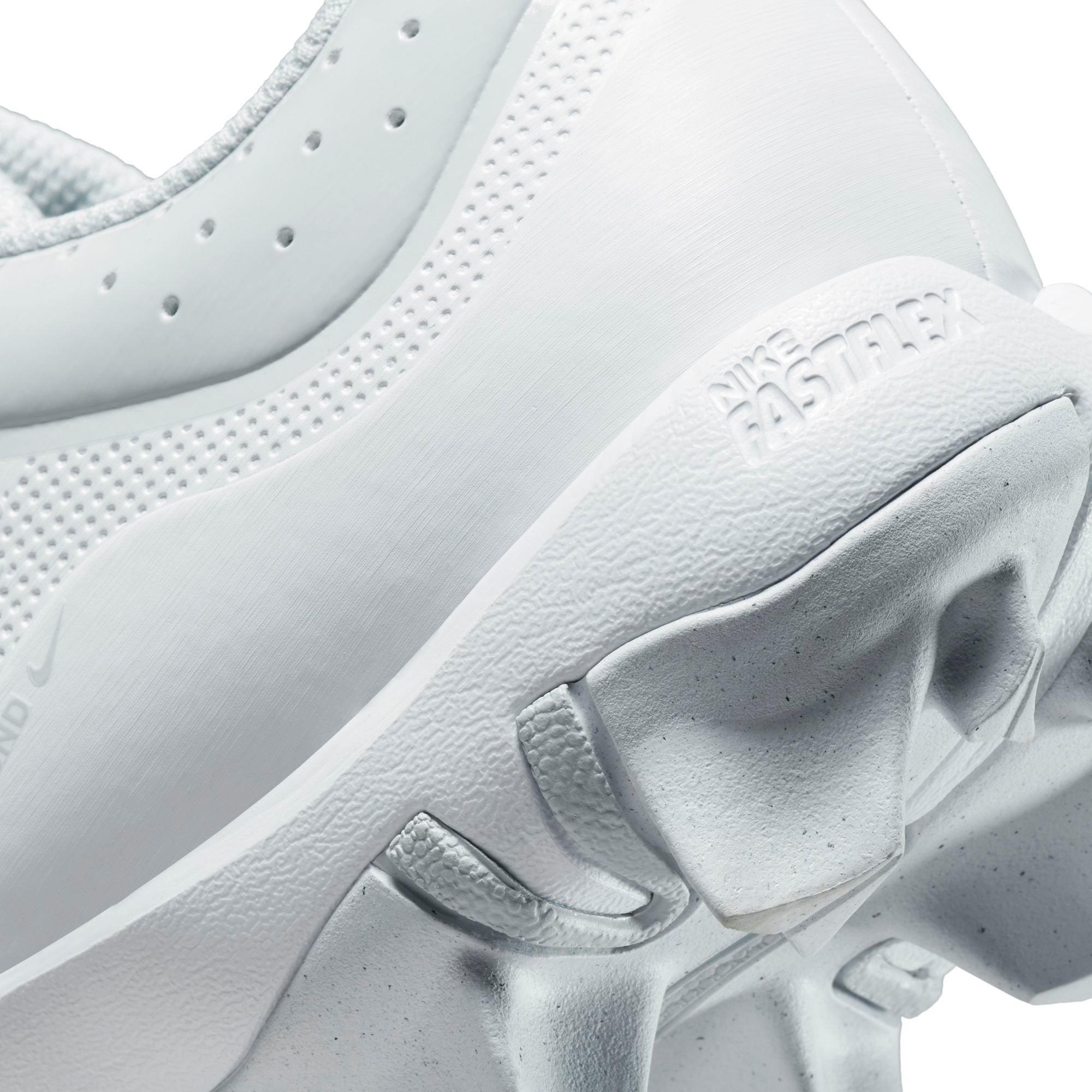 Nike Hyperdiamond Keystone 4 "White/Wolf Grey" Women's Softball Cleat - WHITE/GREY Thumbnail View 11