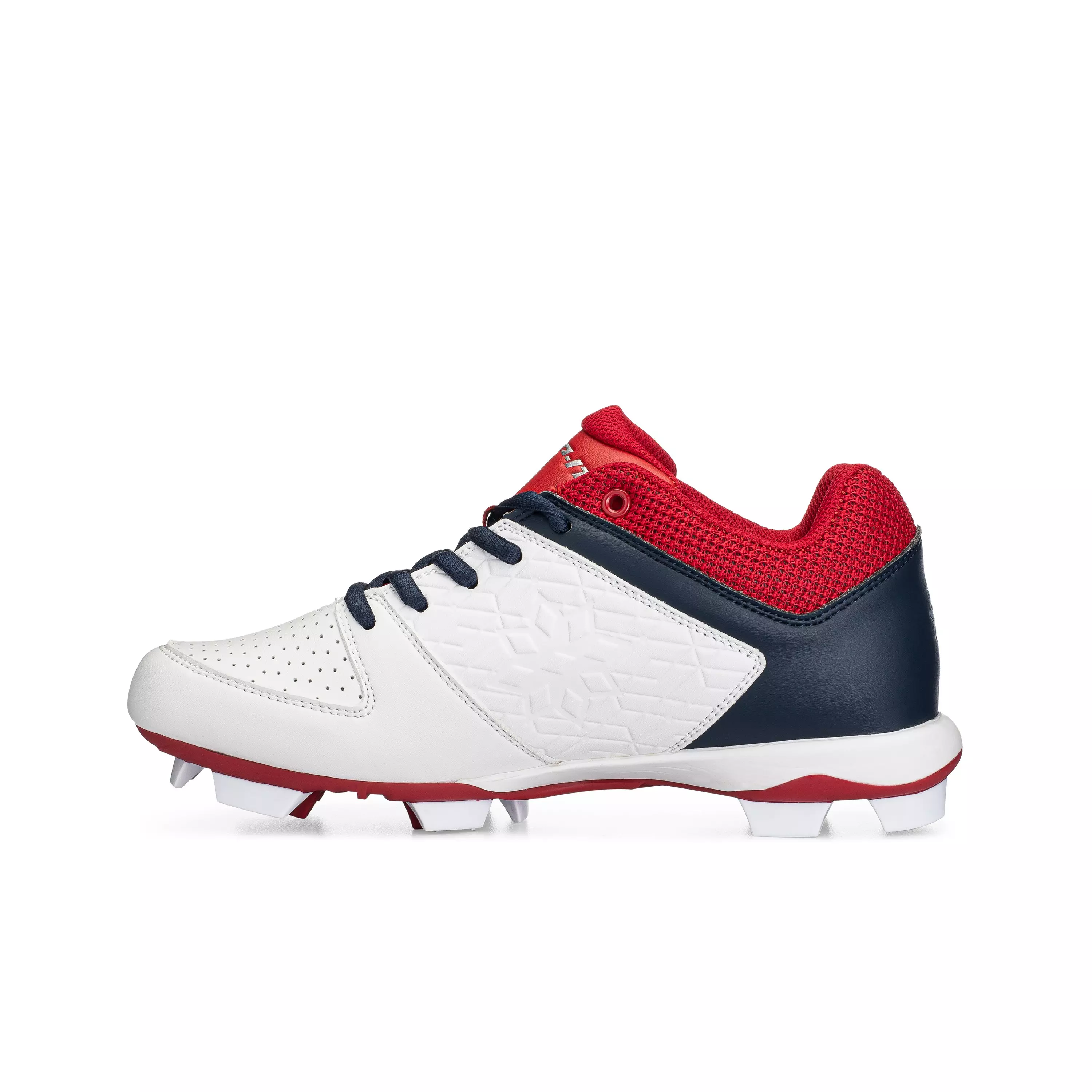 RIP-IT Diamond "White/Navy/Red" Women's Softball Cleat - RED/NAVY