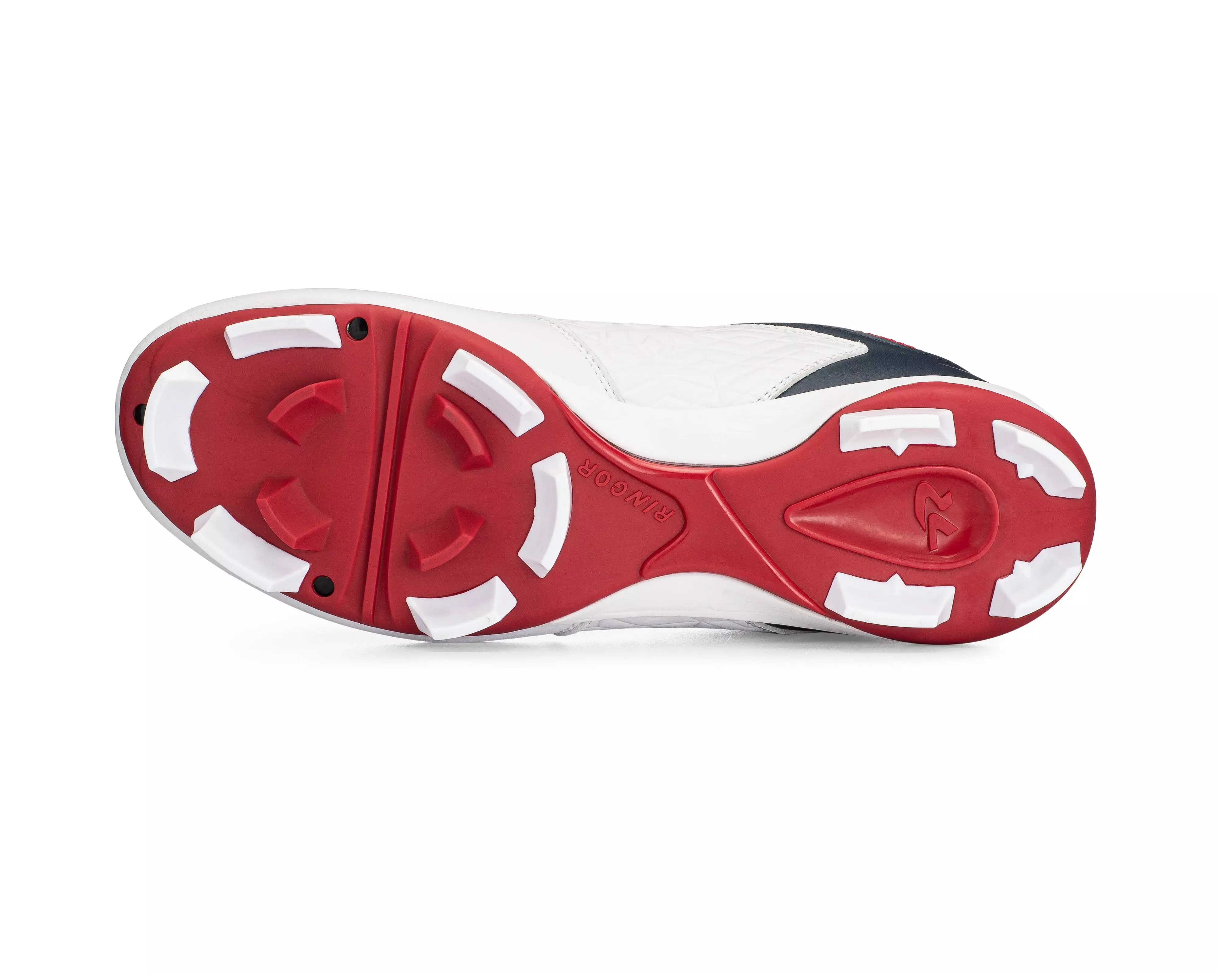 RIP-IT Diamond "White/Navy/Red" Women's Softball Cleat - RED/NAVY