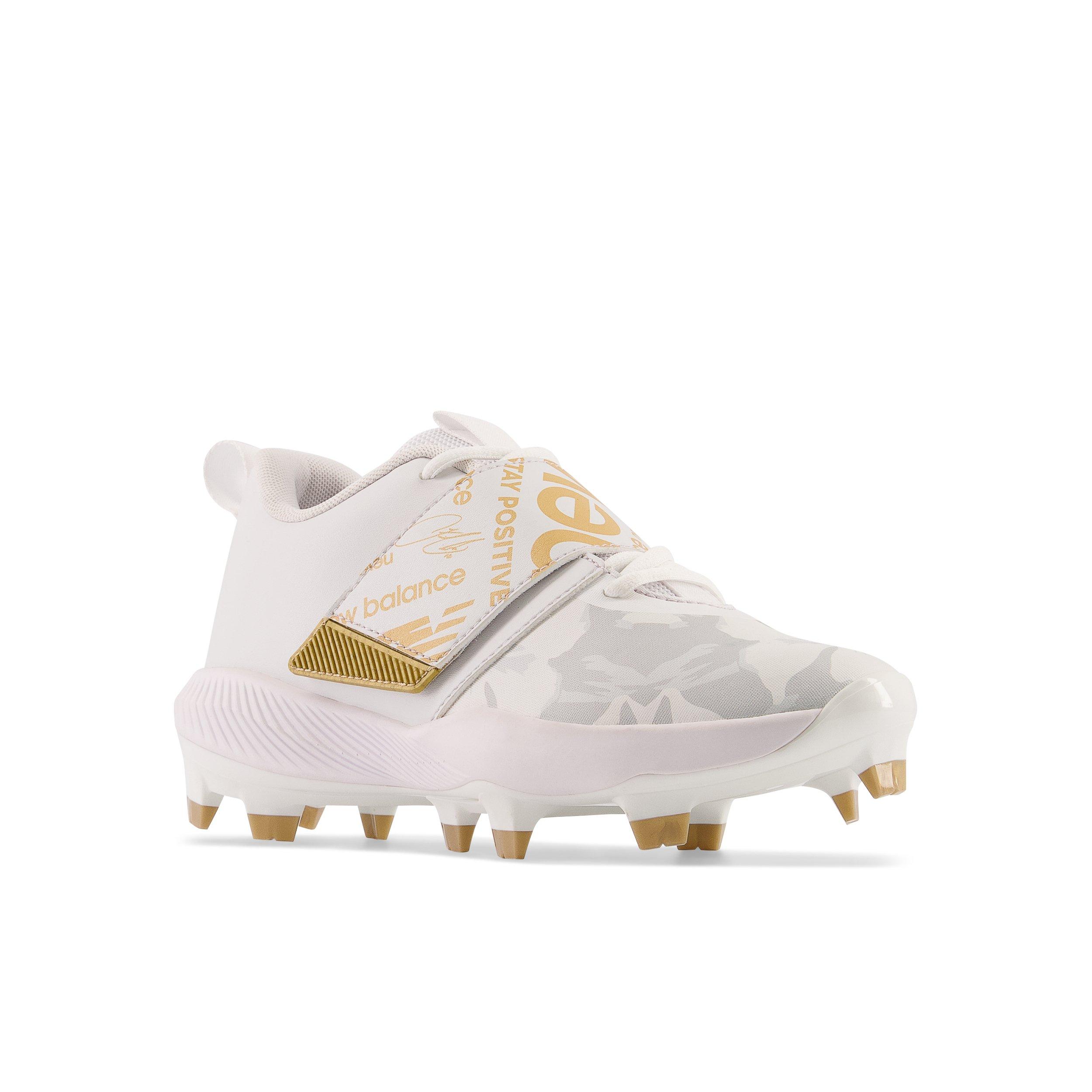 White and gold on sale new balance baseball cleats