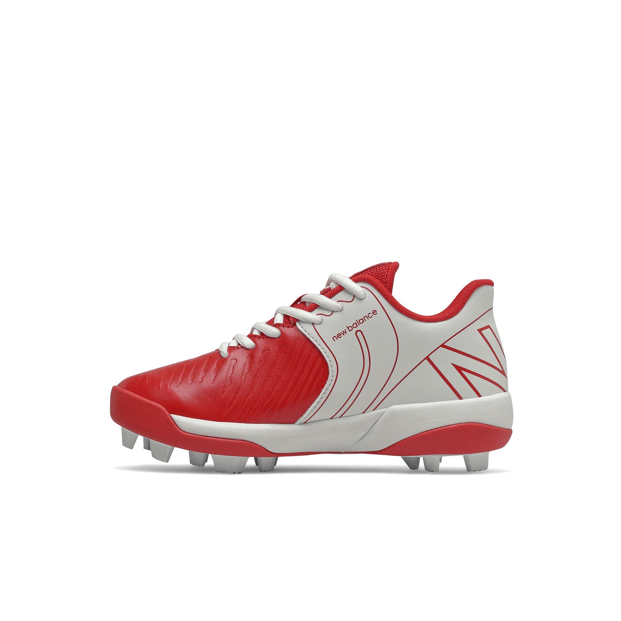 White and red new balance clearance cleats