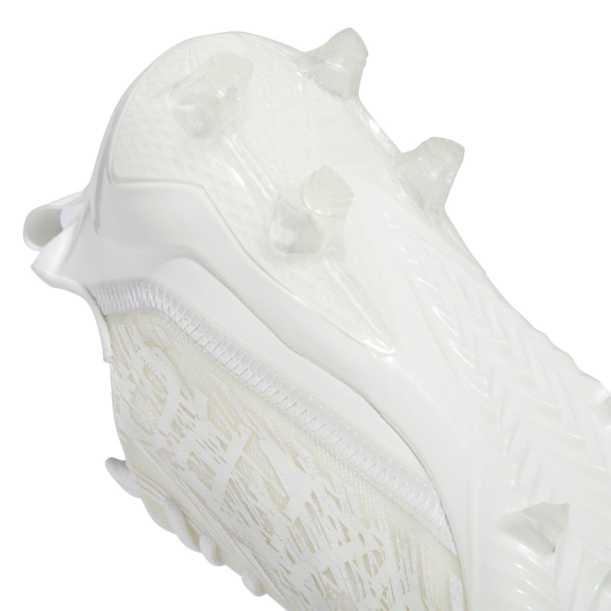 adidas Adizero "Ftwr White/Ftwr White" Men's Football Cleat - WHITE Thumbnail View 4