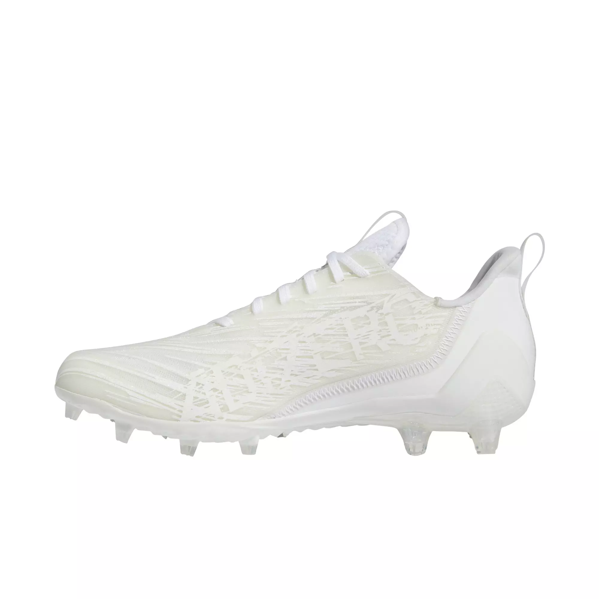 adidas Adizero "Ftwr White/Ftwr White" Men's Football Cleat - WHITE