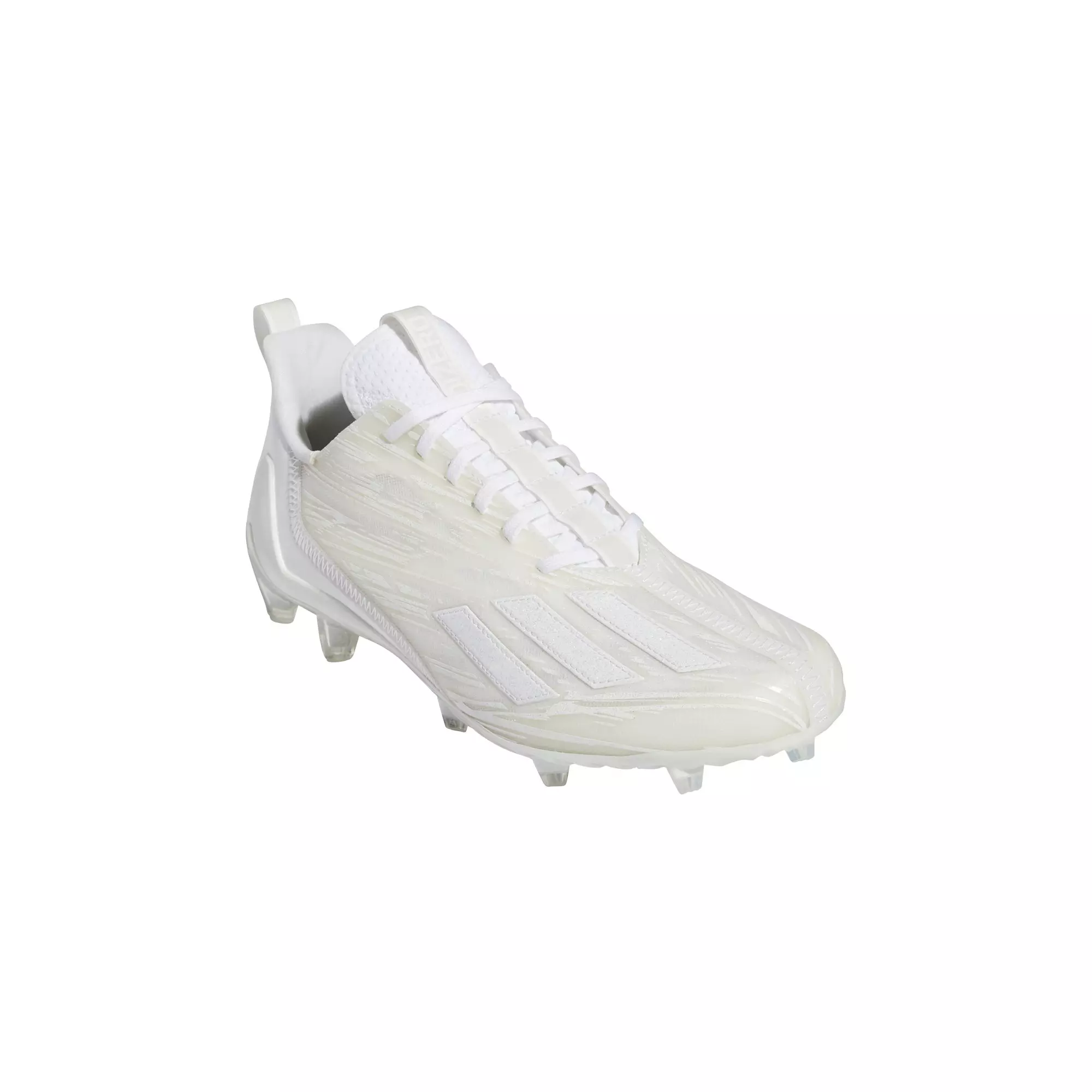 adidas Adizero "Ftwr White/Ftwr White" Men's Football Cleat - WHITE