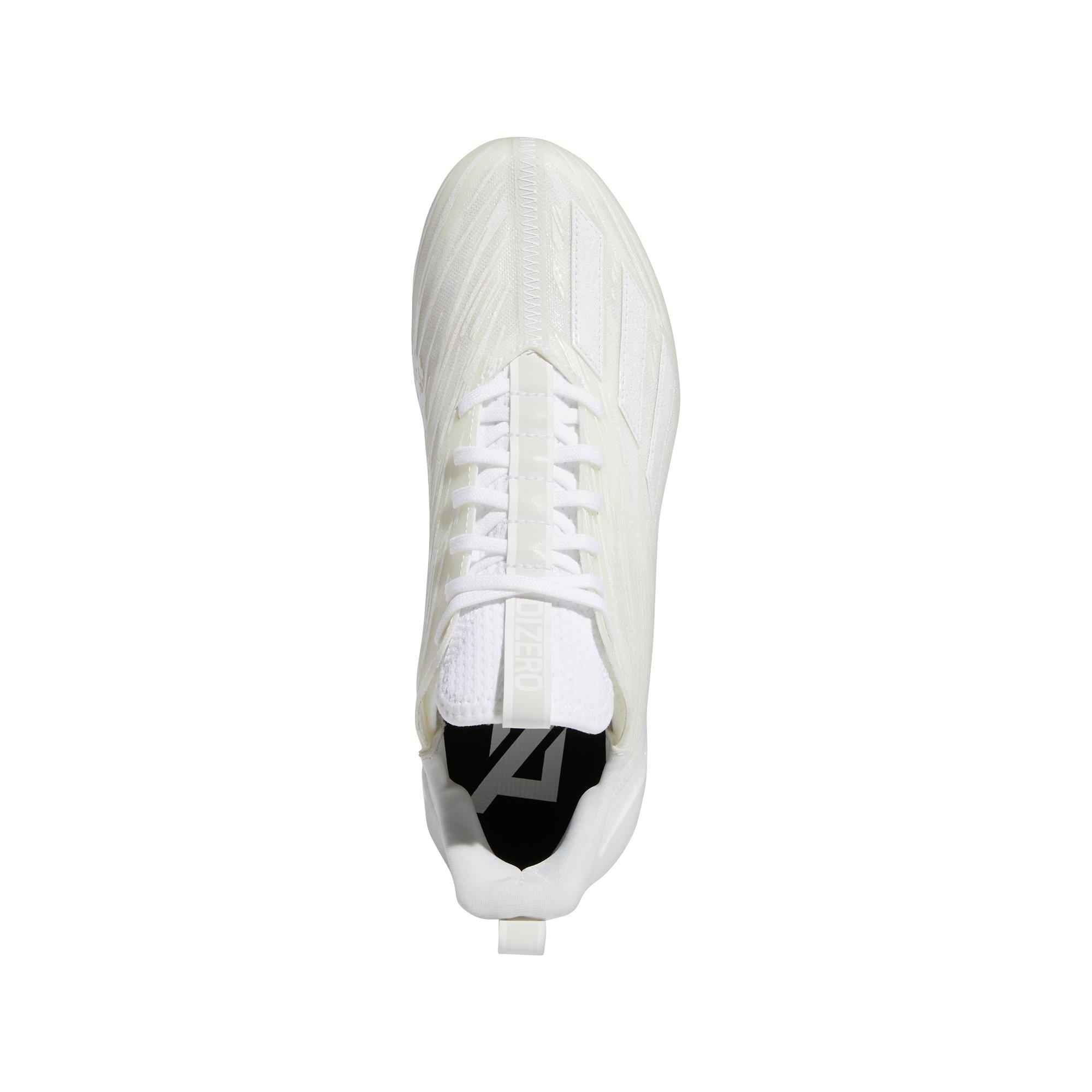 adidas Adizero "Ftwr White/Ftwr White" Men's Football Cleat - WHITE Thumbnail View 7