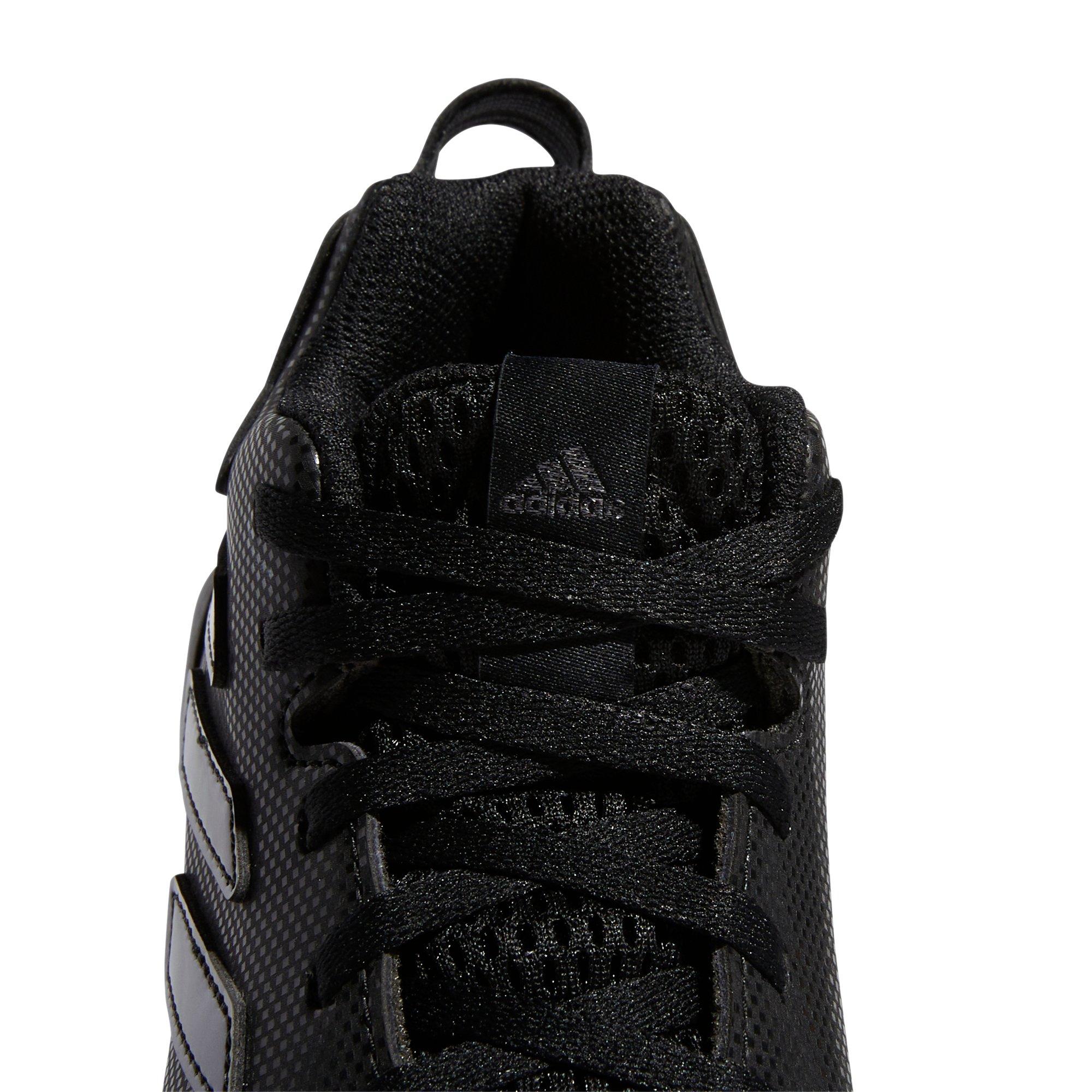 adidas Freak Spark Mid "Core Black/Night Metallic" Preschool Boys' Football Cleat - BLACK/SILVER Thumbnail View 3