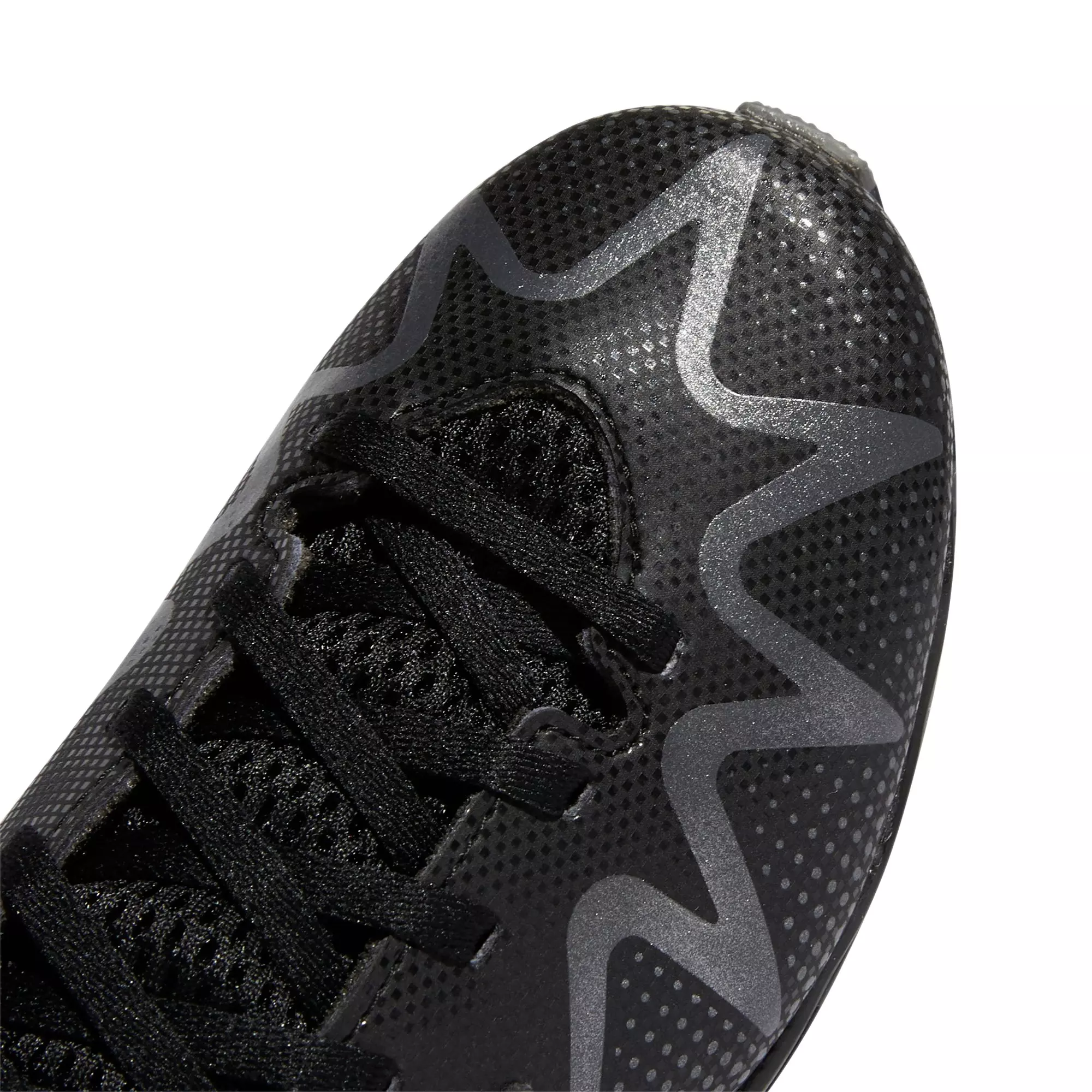 adidas Freak Spark Mid "Core Black/Night Metallic" Preschool Boys' Football Cleat - BLACK/SILVER