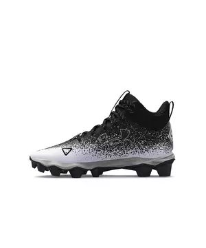 white Under Armor Spotlight Youth Soccer Cleat 