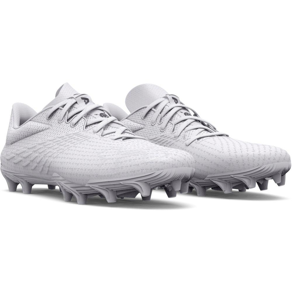 under armour black and white cleats