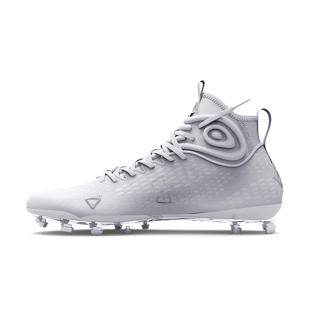 Under Armour Spotlight Lux 2.0 MC "White/Silver" Men's Football Cleat - WHITE/SILVER Thumbnail View 2