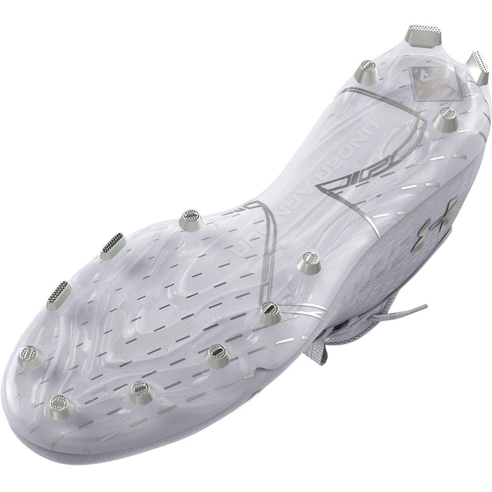 Under Armour Spotlight Lux 2.0 MC "White/Silver" Men's Football Cleat - WHITE/SILVER Thumbnail View 4