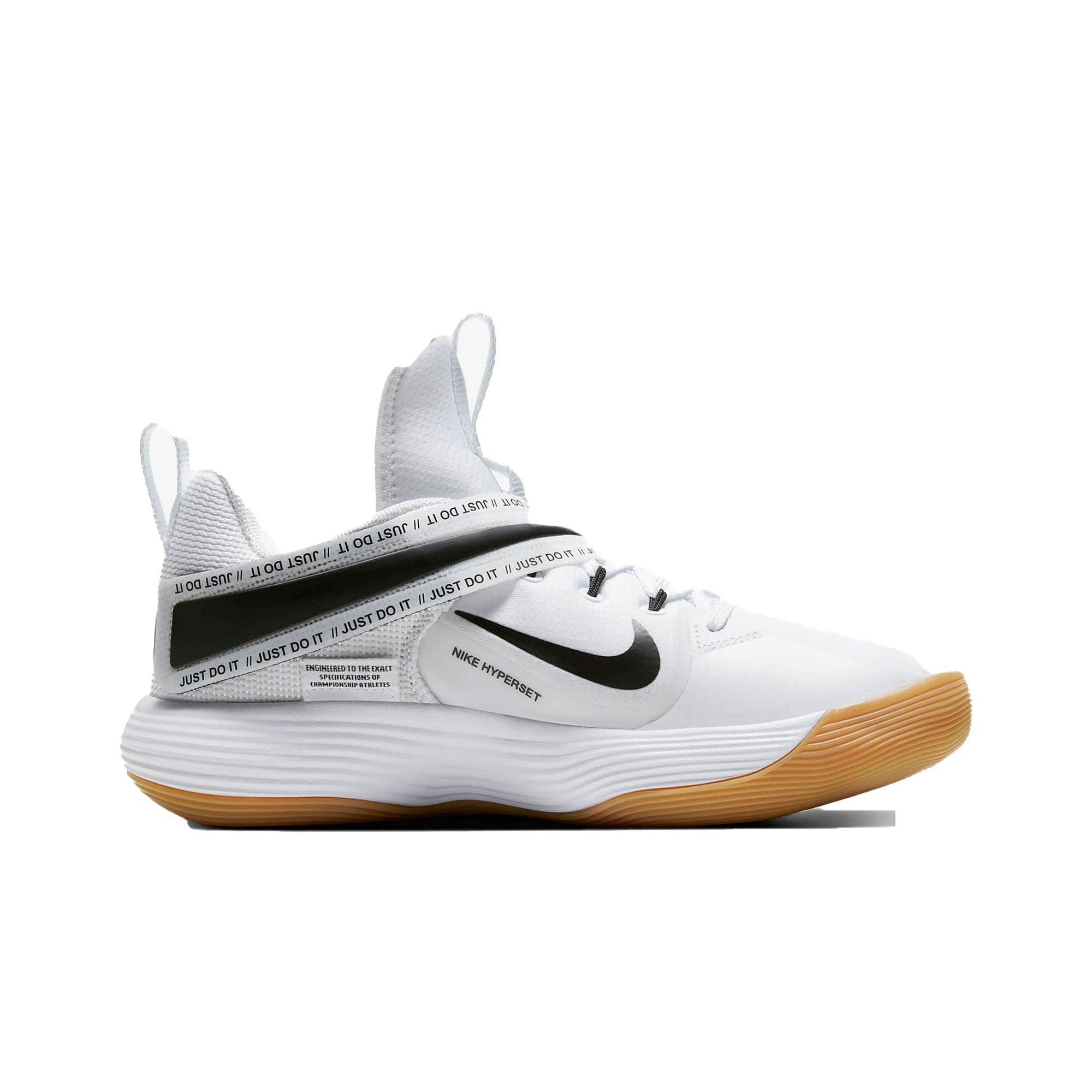 Nike React Hyperset "White/Black" Unisex Volleyball Shoe - WHITE/BLACK Thumbnail View 1