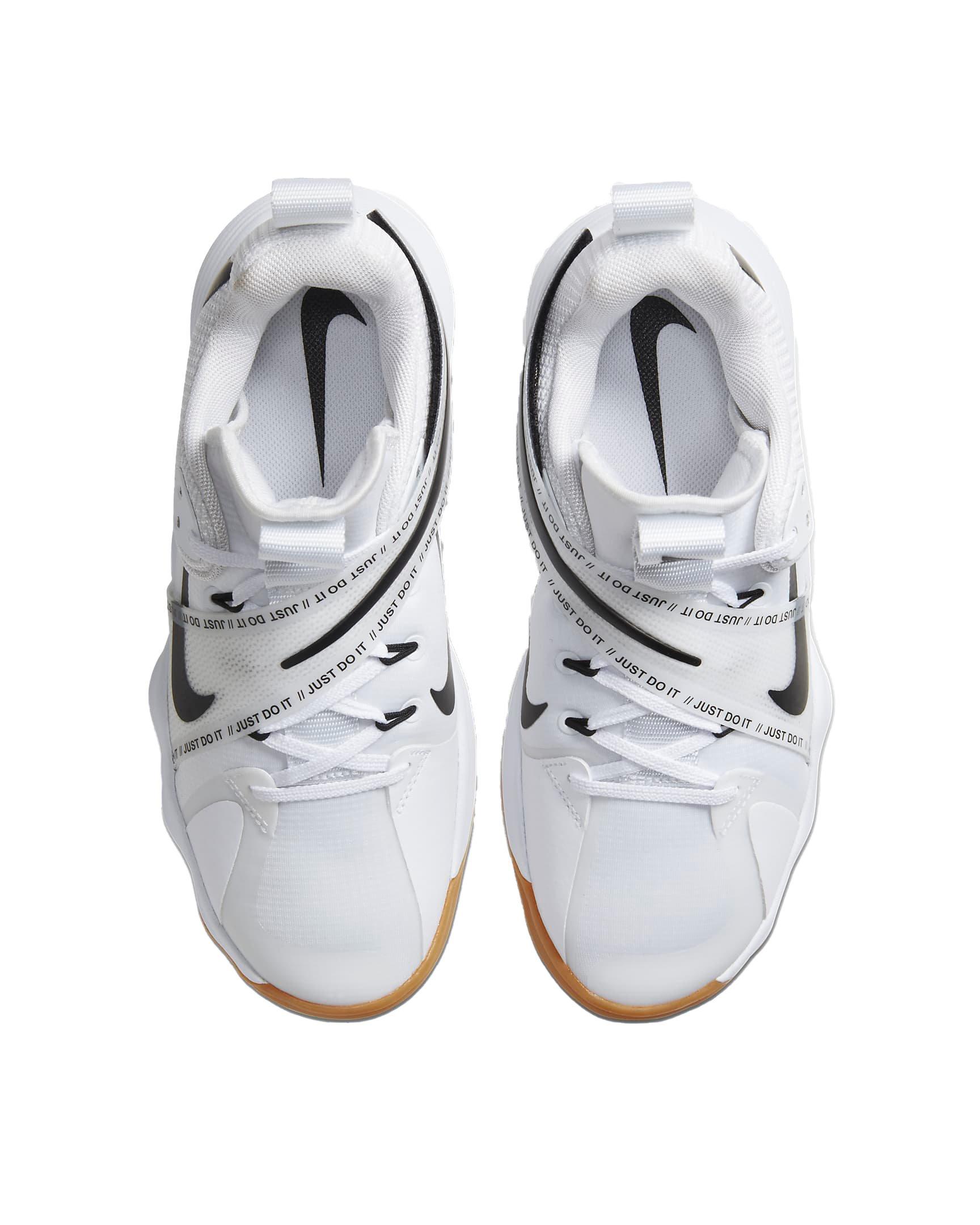 Nike React Hyperset "White/Black" Unisex Volleyball Shoe - WHITE/BLACK Thumbnail View 4