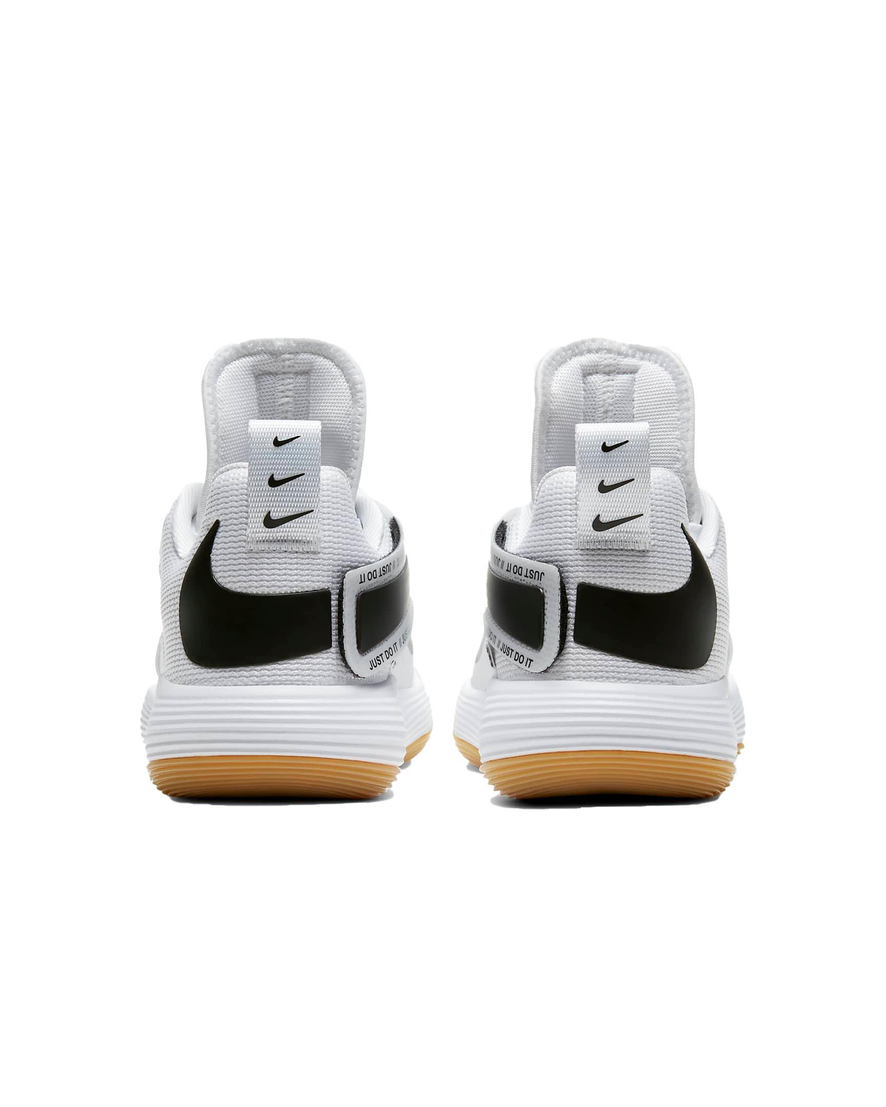 Nike React Hyperset "White/Black" Unisex Volleyball Shoe - WHITE/BLACK Thumbnail View 5