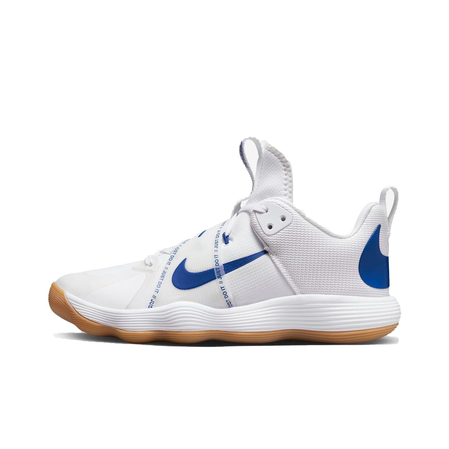 Nike React HyperSet "White/Royal" Unisex Volleyball Shoe - WHITE/ROYAL Thumbnail View 2